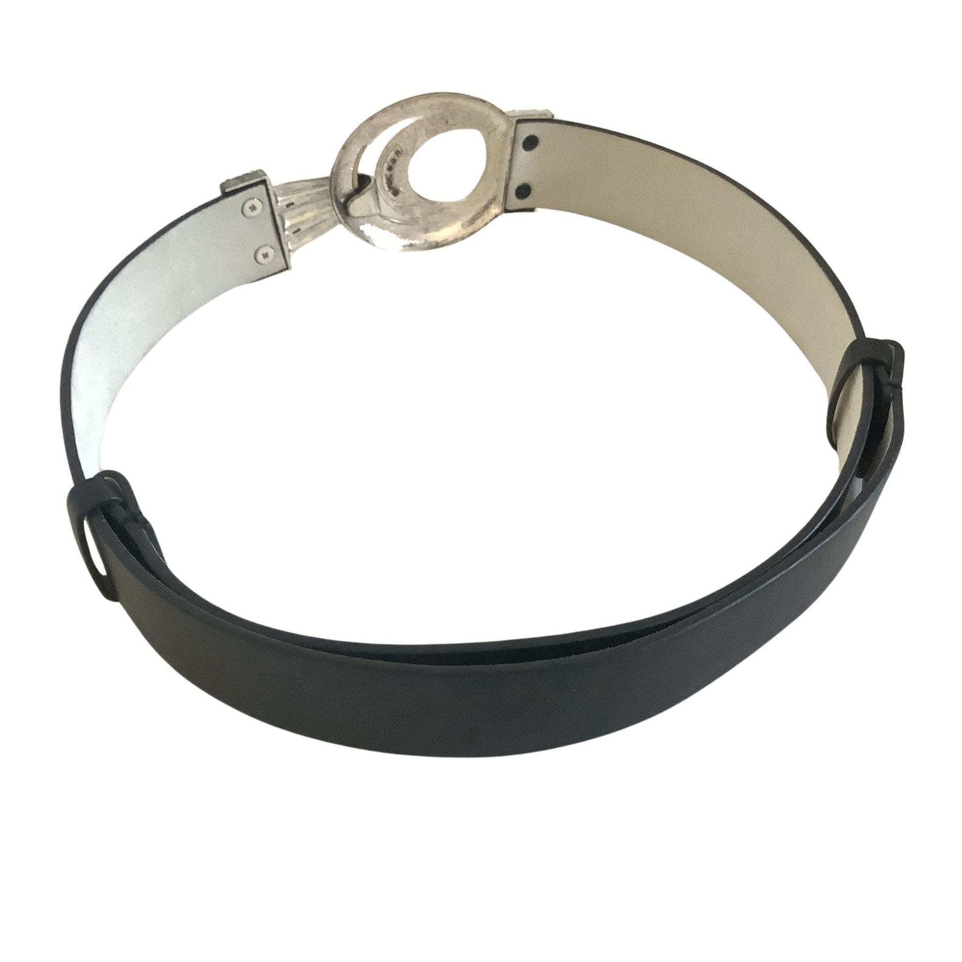 Chico's Black Belt M/L / Black / Leather