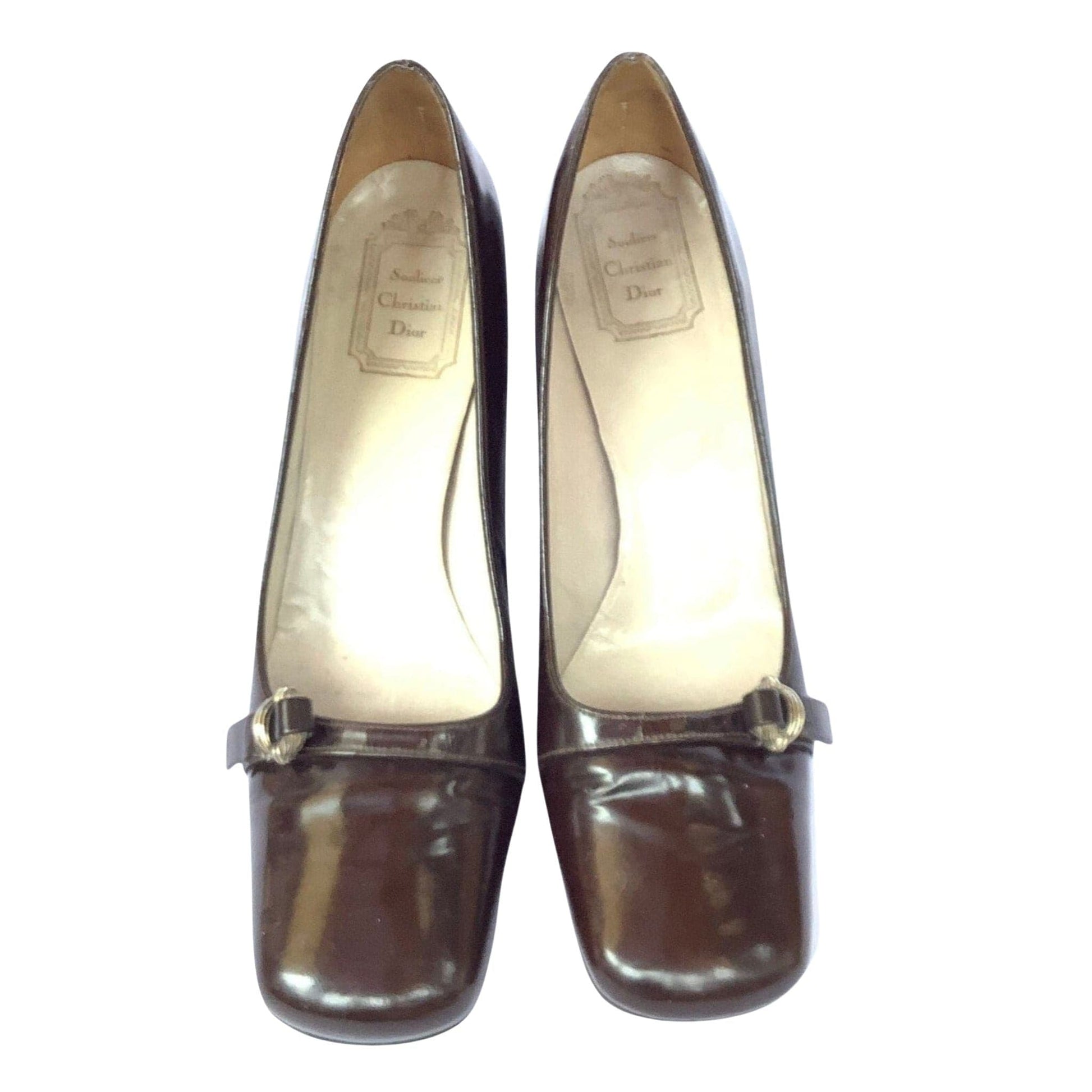 Christian Dior Brown Heels 7 / Brown / Vintage 1960s