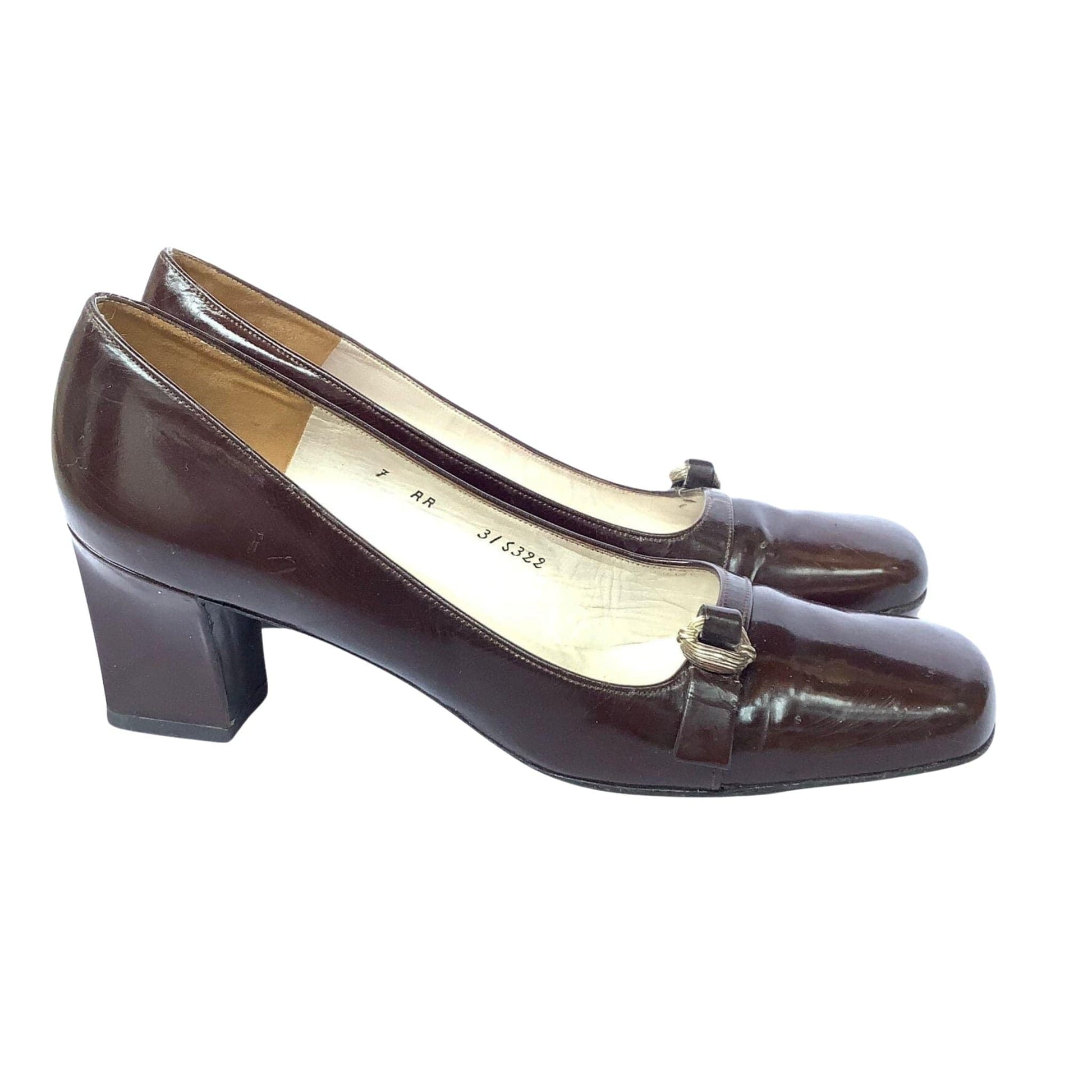 Christian Dior Brown Heels 7 / Brown / Vintage 1960s