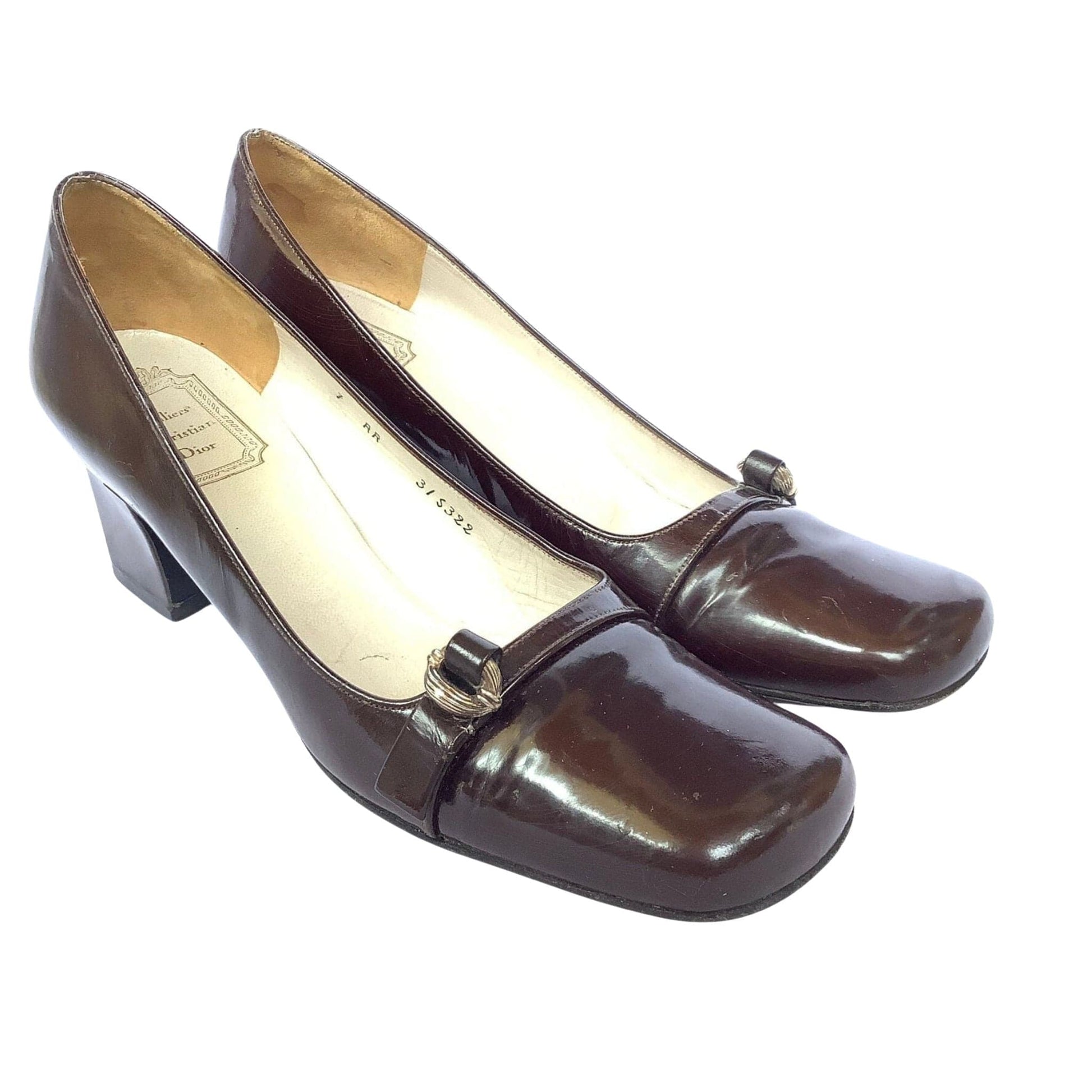 Christian Dior Brown Heels 7 / Brown / Vintage 1960s