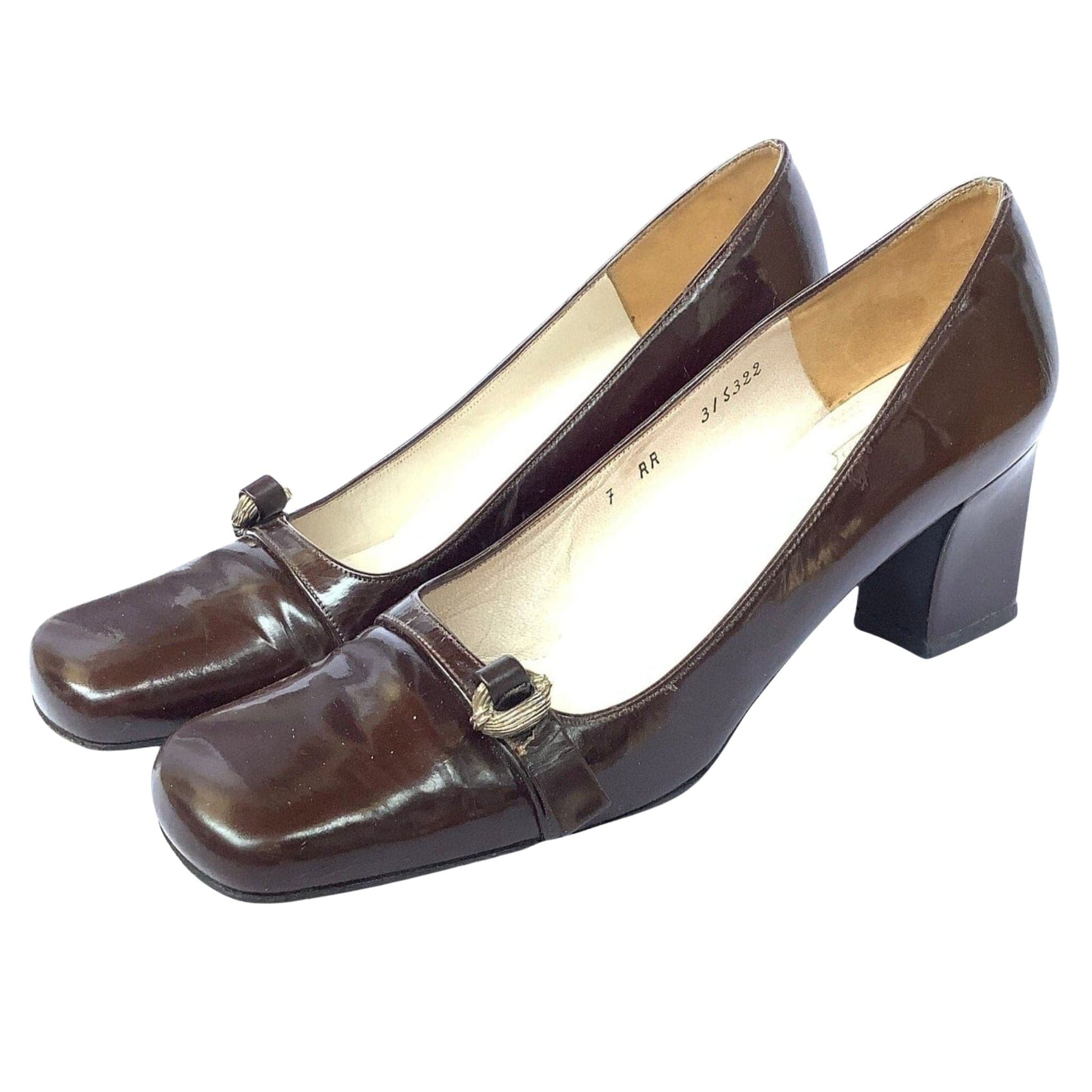 Christian Dior Brown Heels 7 / Brown / Vintage 1960s