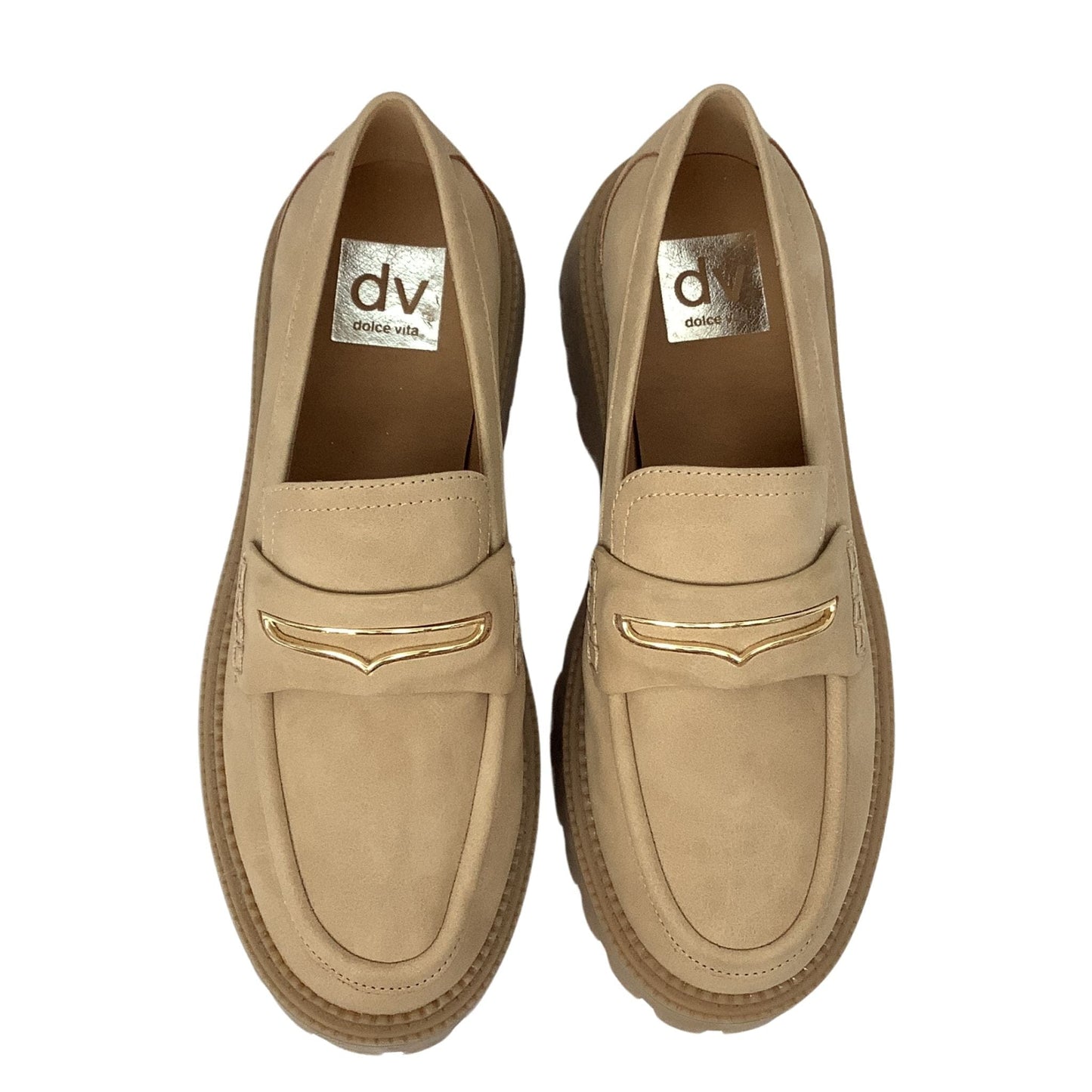 Chunky Lug Sole Loafers 6 / Tan / Casual