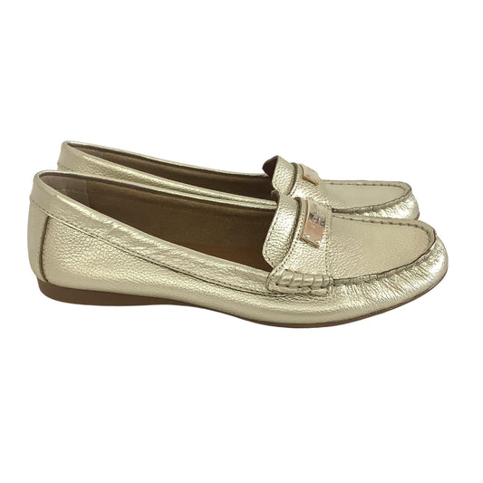 Coach Gold Loafers 7 / Gold / Casual