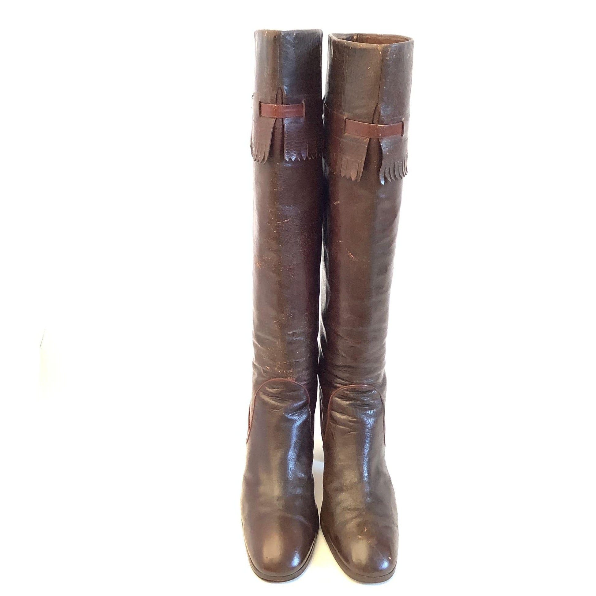 Collectible Gucci Boots 9 / Brown / Vintage 1970s