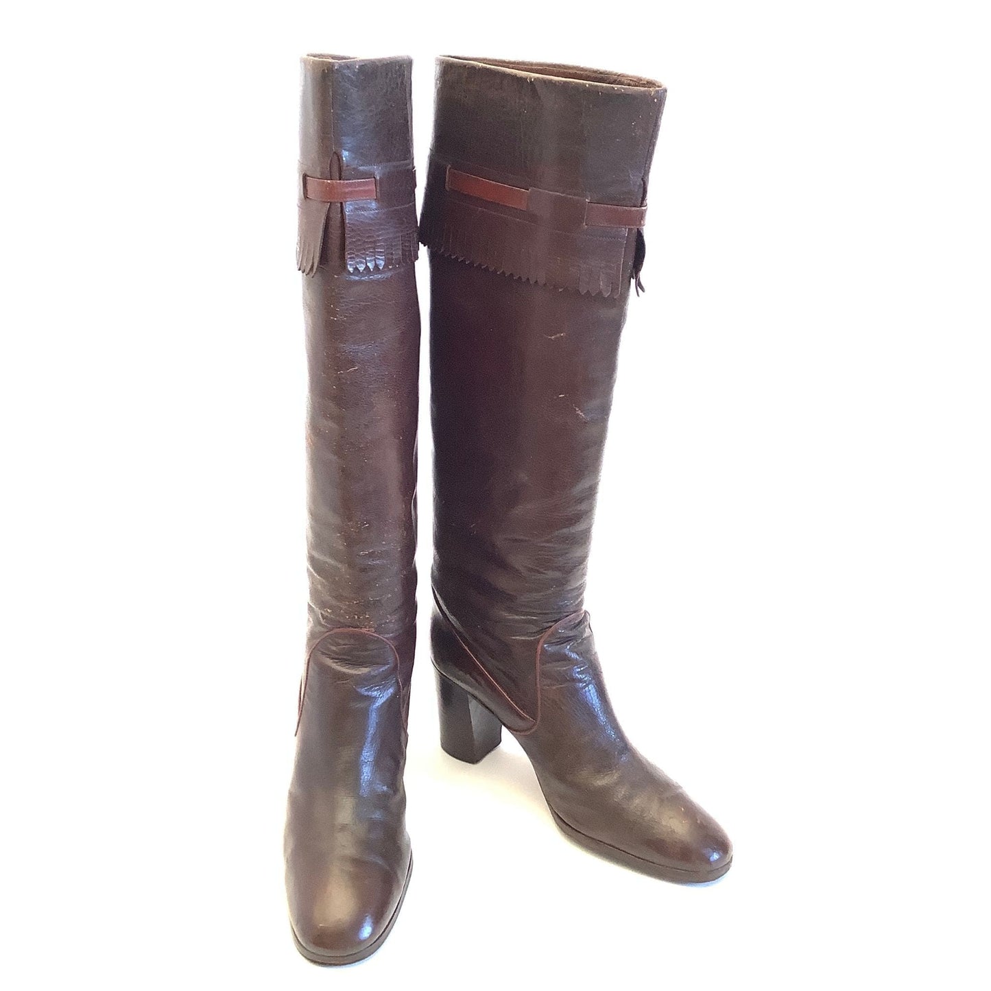 Collectible Gucci Boots 9 / Brown / Vintage 1970s