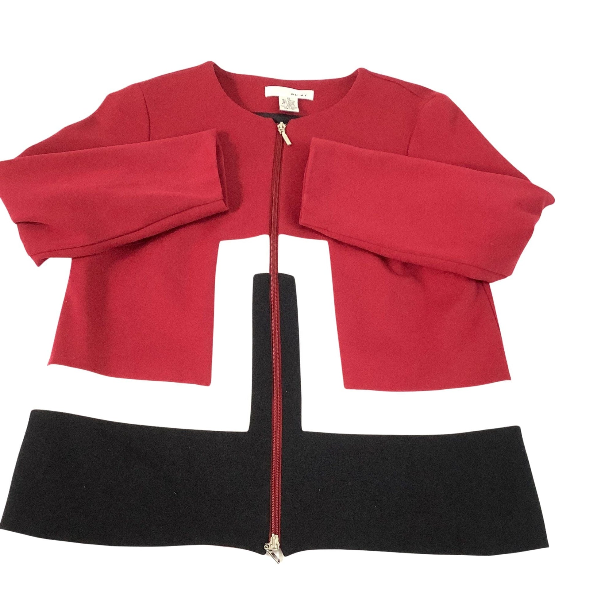 Color Block Blazer Small / Red / Y2K - Now