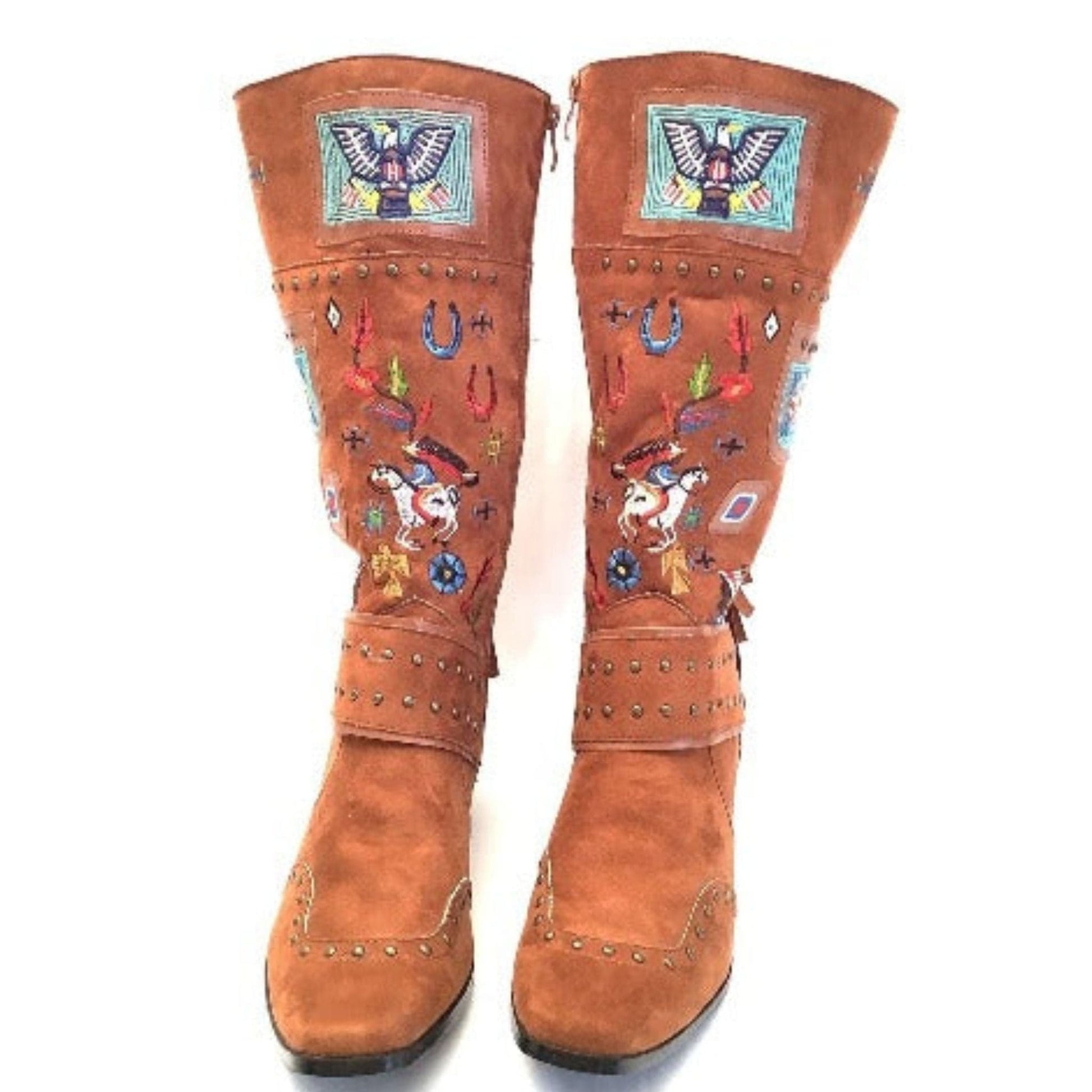 Costume Cowboy Boots 10 / Brown / Y2K - Now