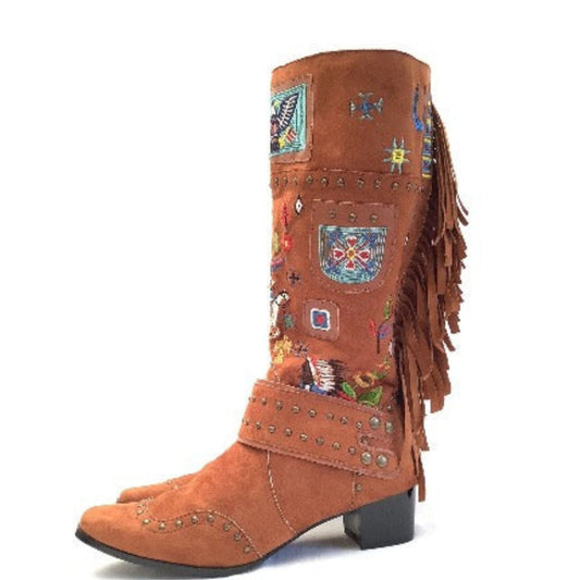 Costume Cowboy Boots 10 / Brown / Y2K - Now