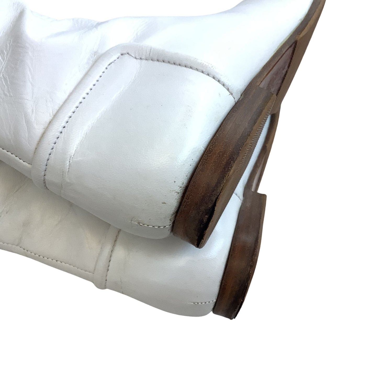 Courreges 1960s Boots 6.5 / White / Mod