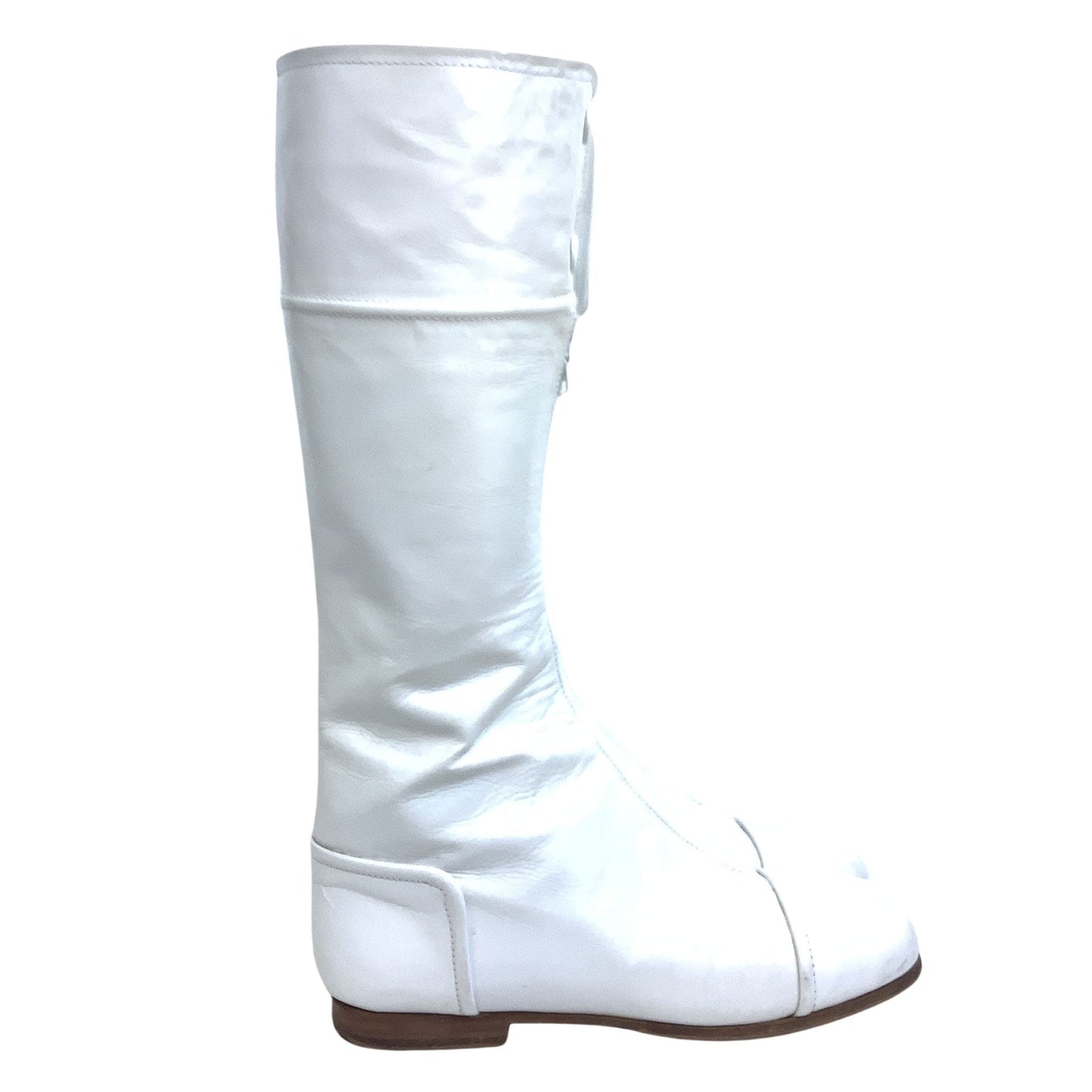 Courreges 1960s Boots 6.5 / White / Mod