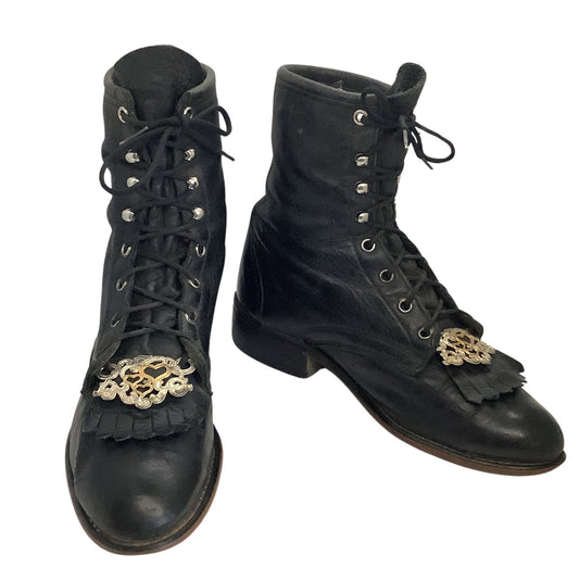 Cowgirl Fancy Ropers 7 / Black / Western