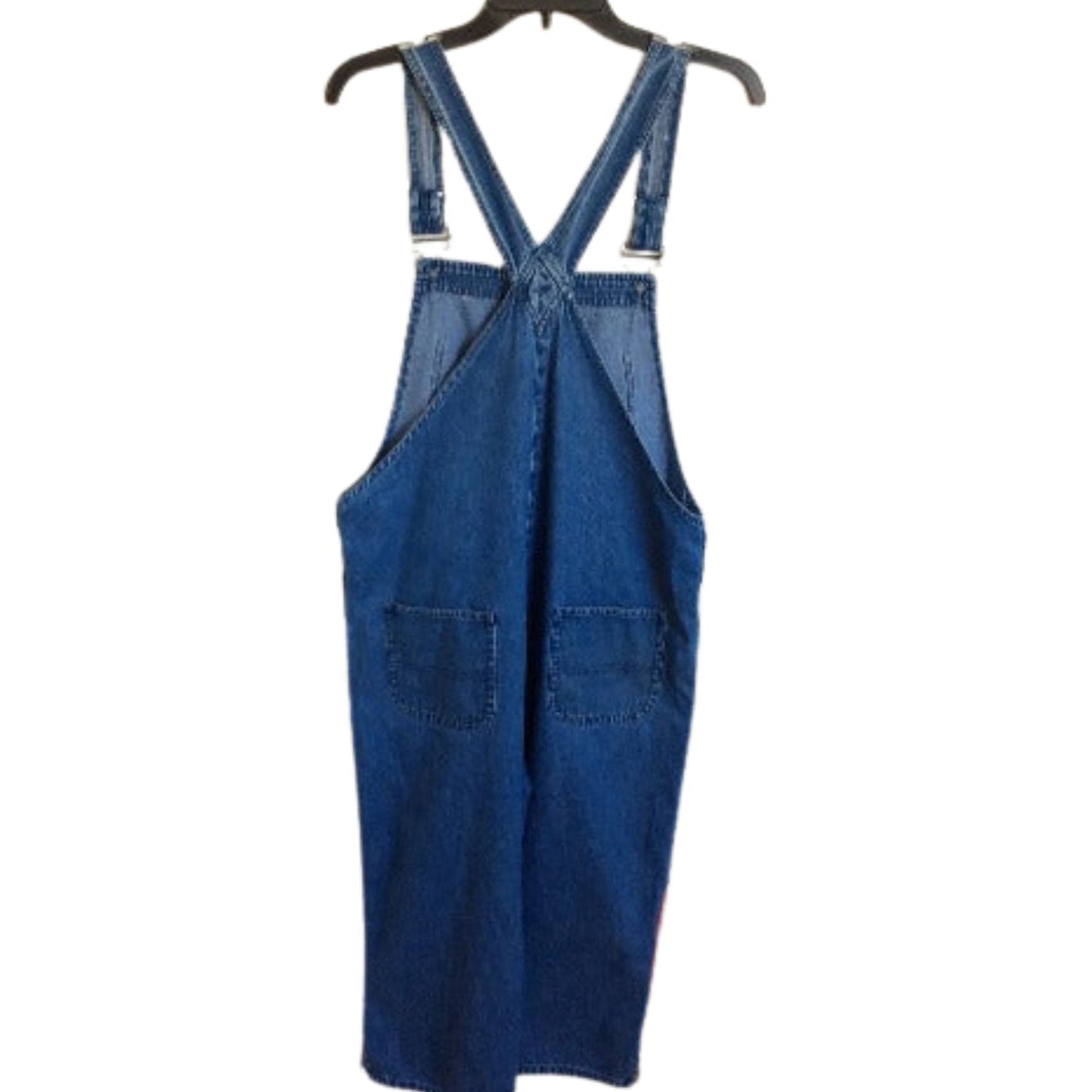 Cropped Denim Overalls Medium / Blue / Vintage 1990s