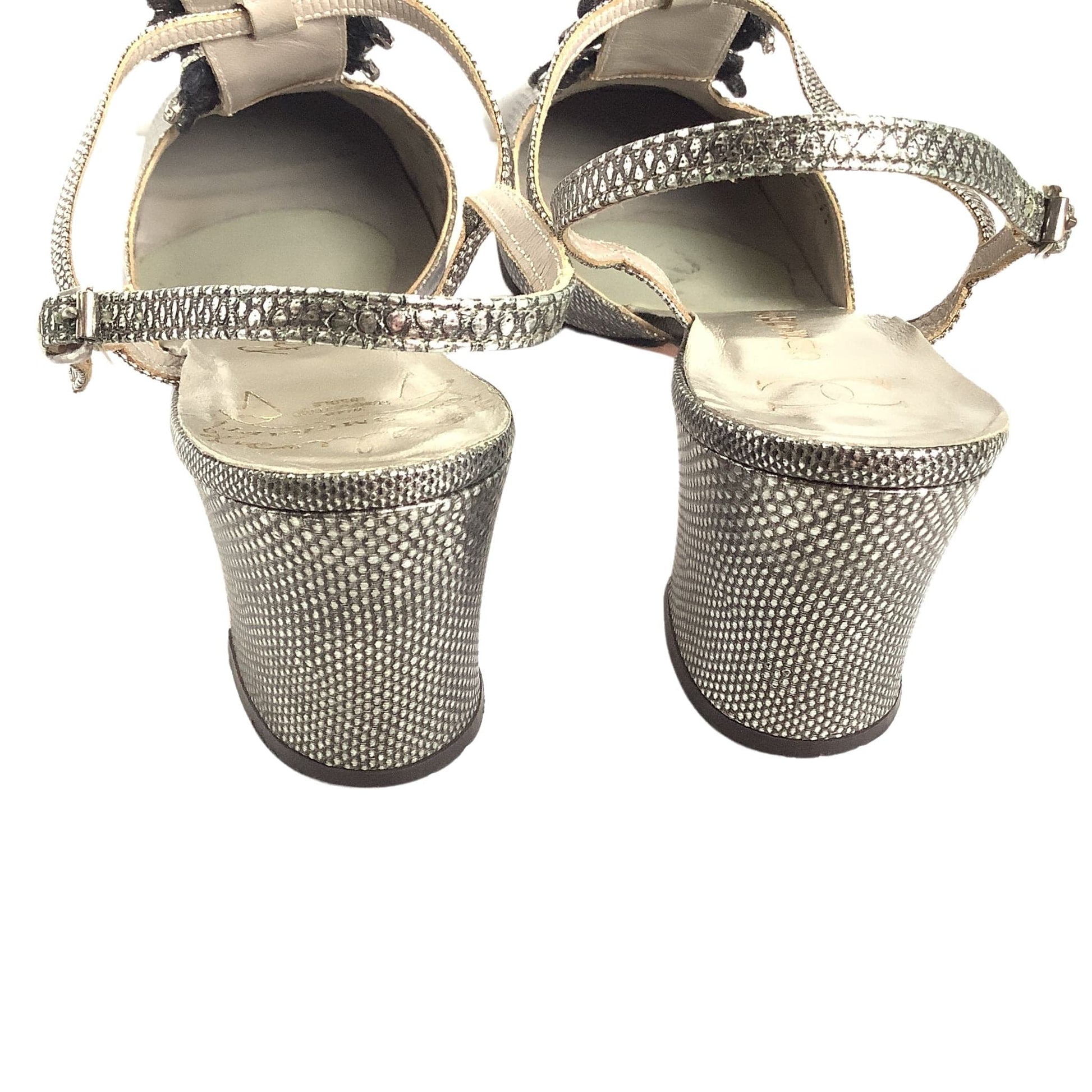 Customcraft Silver Heels 8 / Silver / Vintage 1960s