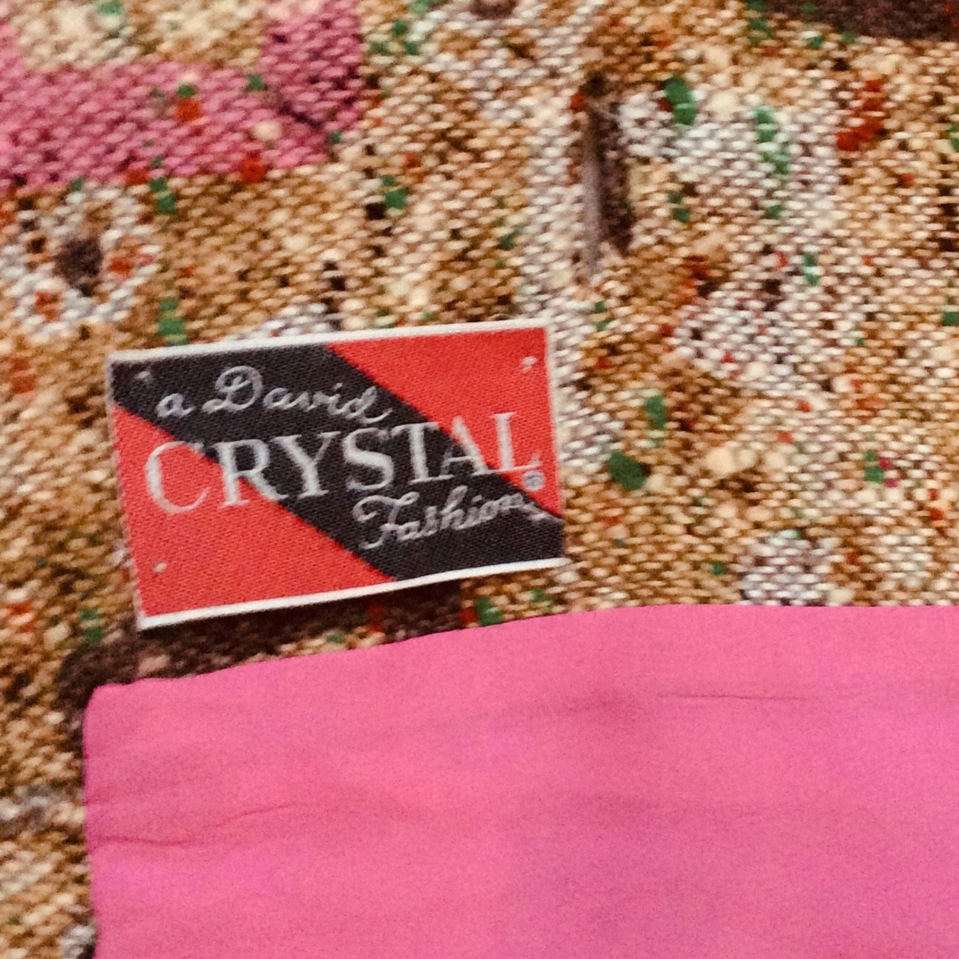 David Crystal Skirt Suit Small / Multi / Vintage 1970s