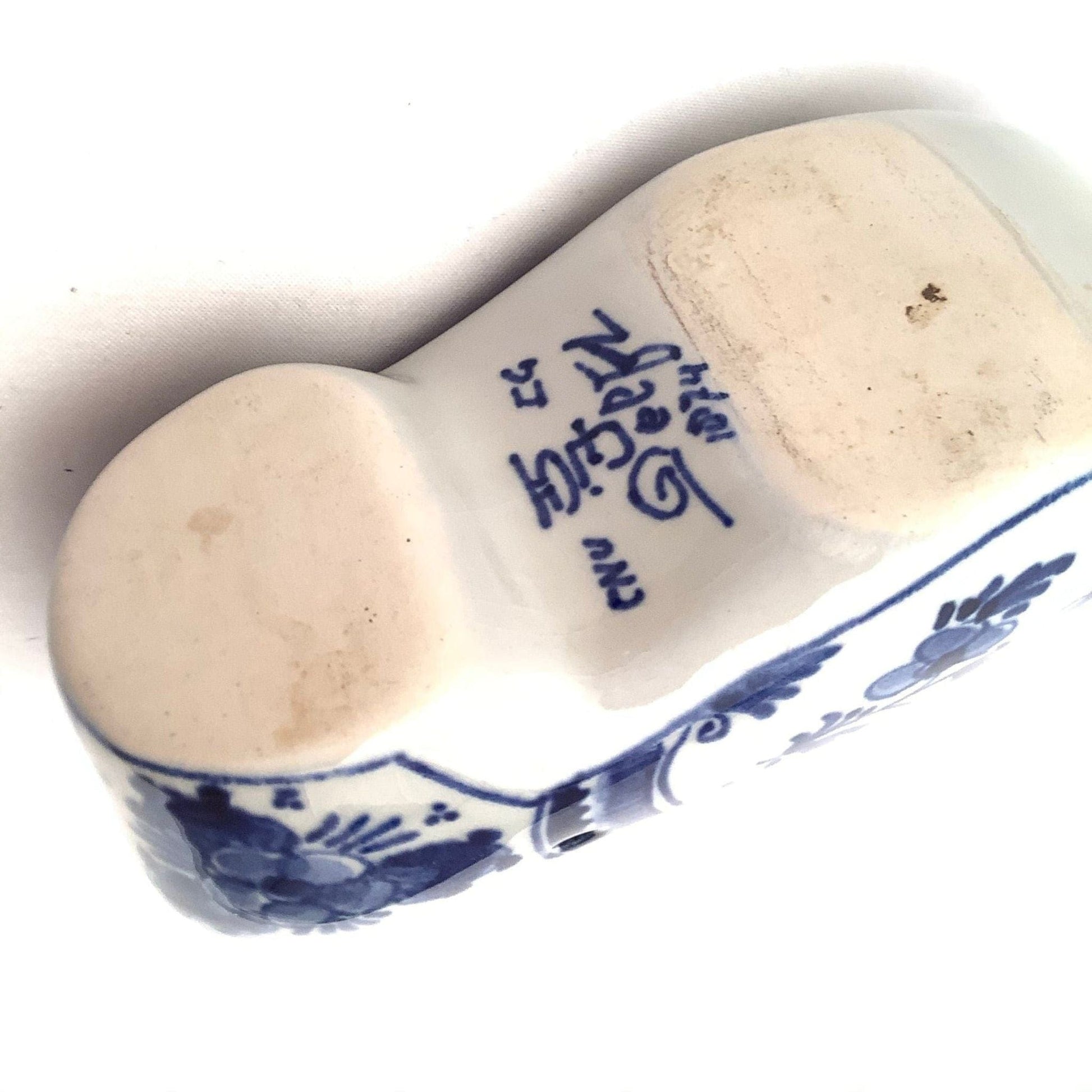 Decorative Ceramic Shoe Blue / Ceramic / Faience