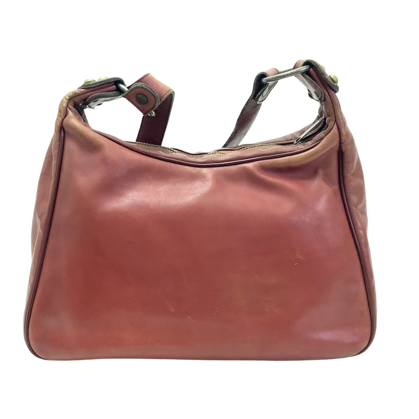 Distressed Etienne Handbag Oxblood / Leather / Vintage 1970s