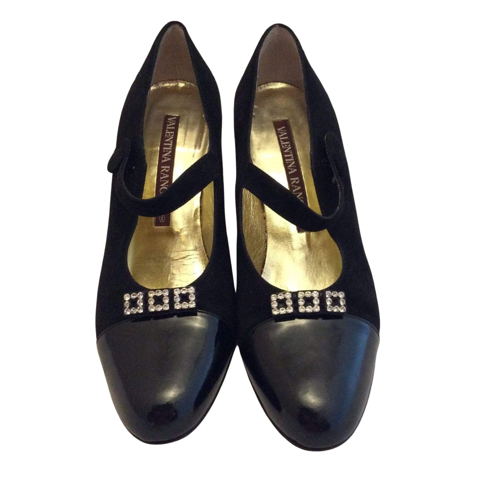 Elegant Mary Jane Heels 6.5 / Black / Vintage 1990s