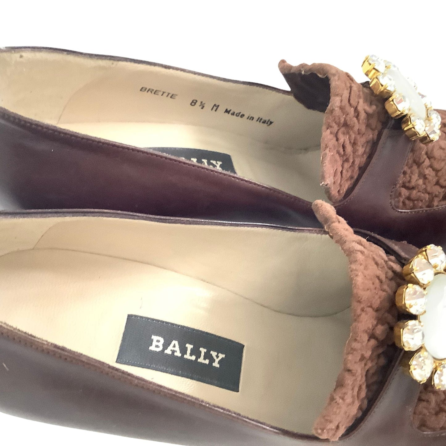 Embellished Bally Heels 8 / Brown / Y2K - Now