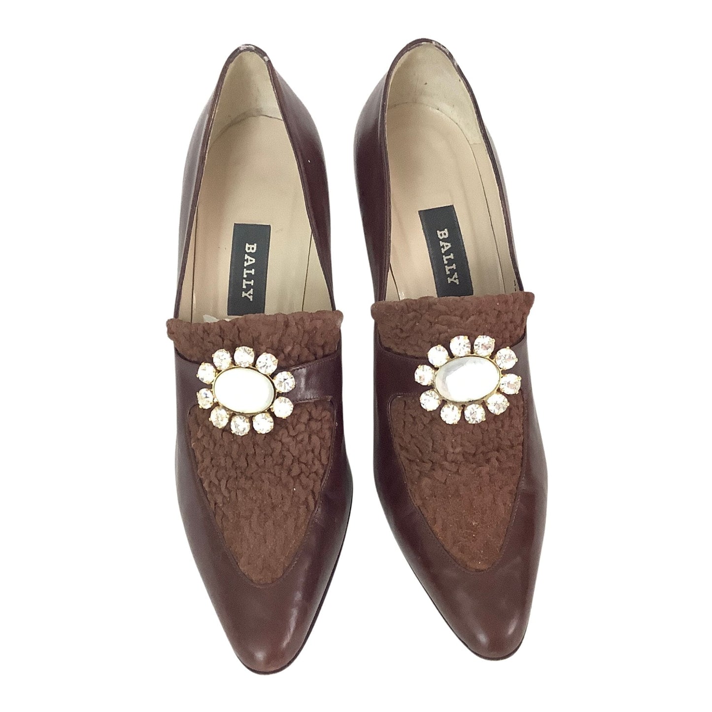 Embellished Bally Heels 8 / Brown / Y2K - Now