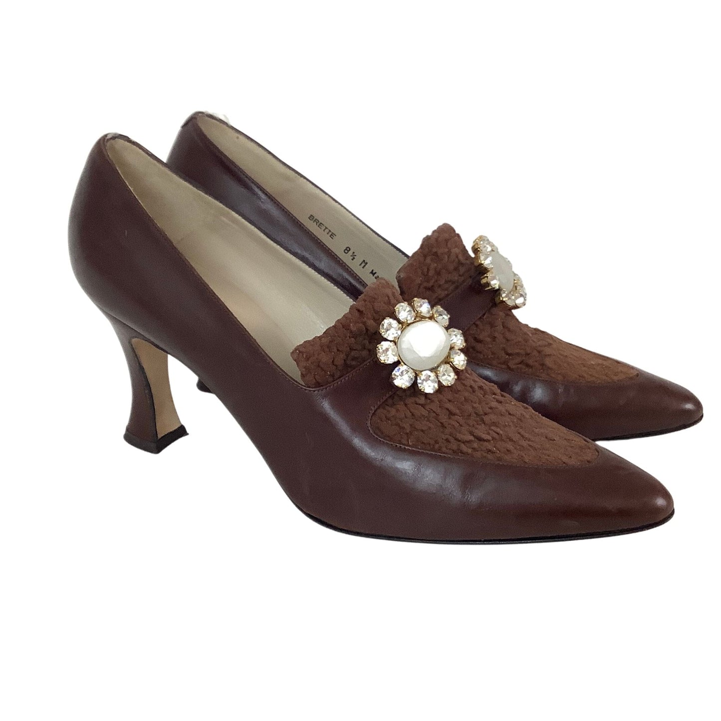 Embellished Bally Heels 8 / Brown / Y2K - Now