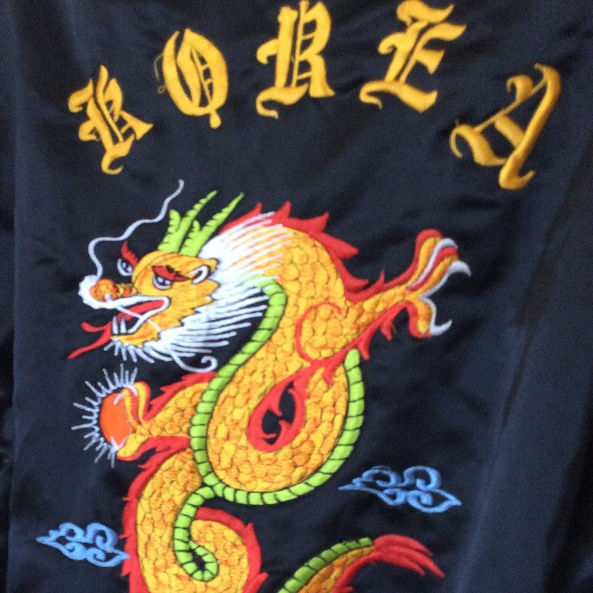 Embroidered Dragon Jacket Medium / Multi / Vintage 1950s