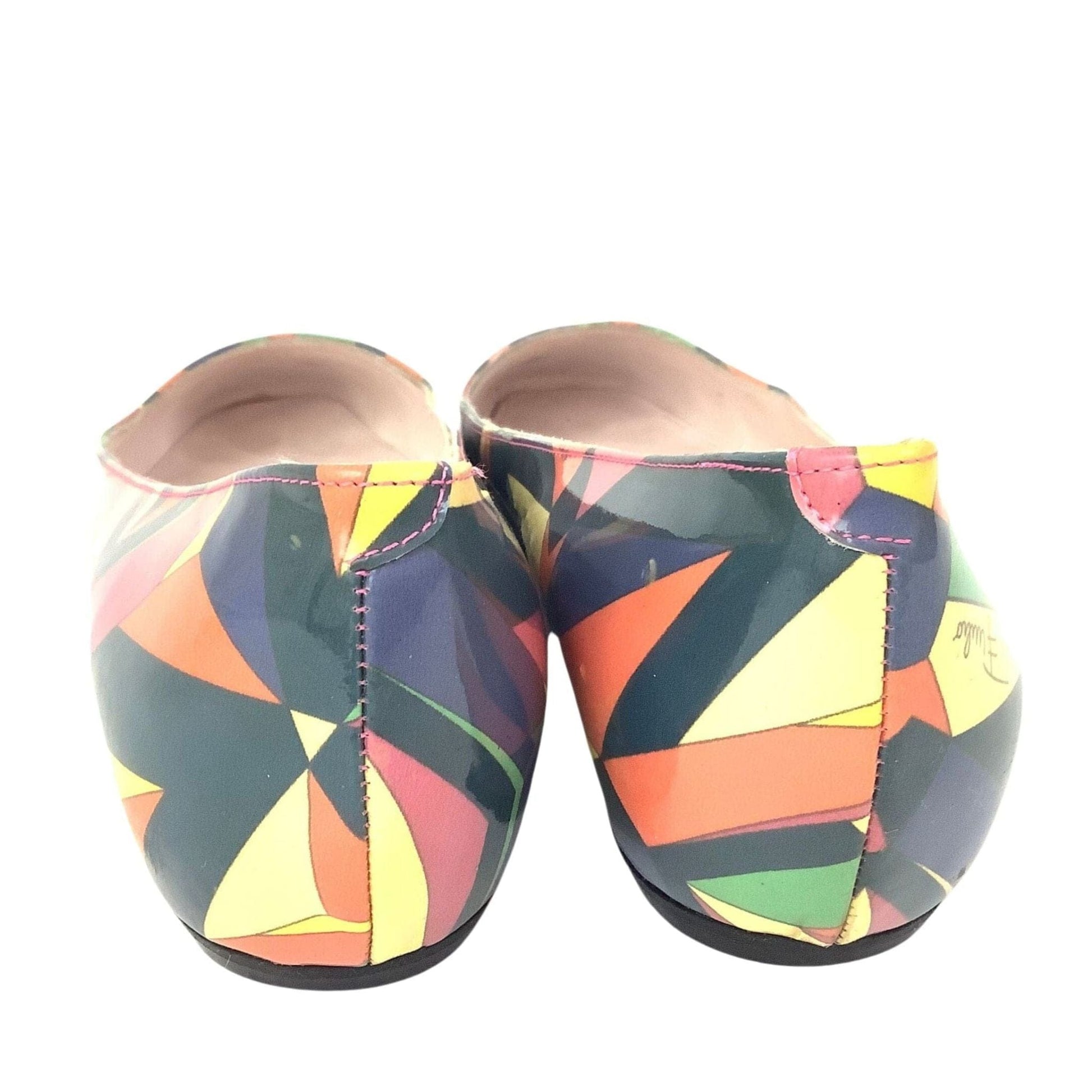 Emilio Pucci Flats 7.5 / Multi / Vintage 1990s