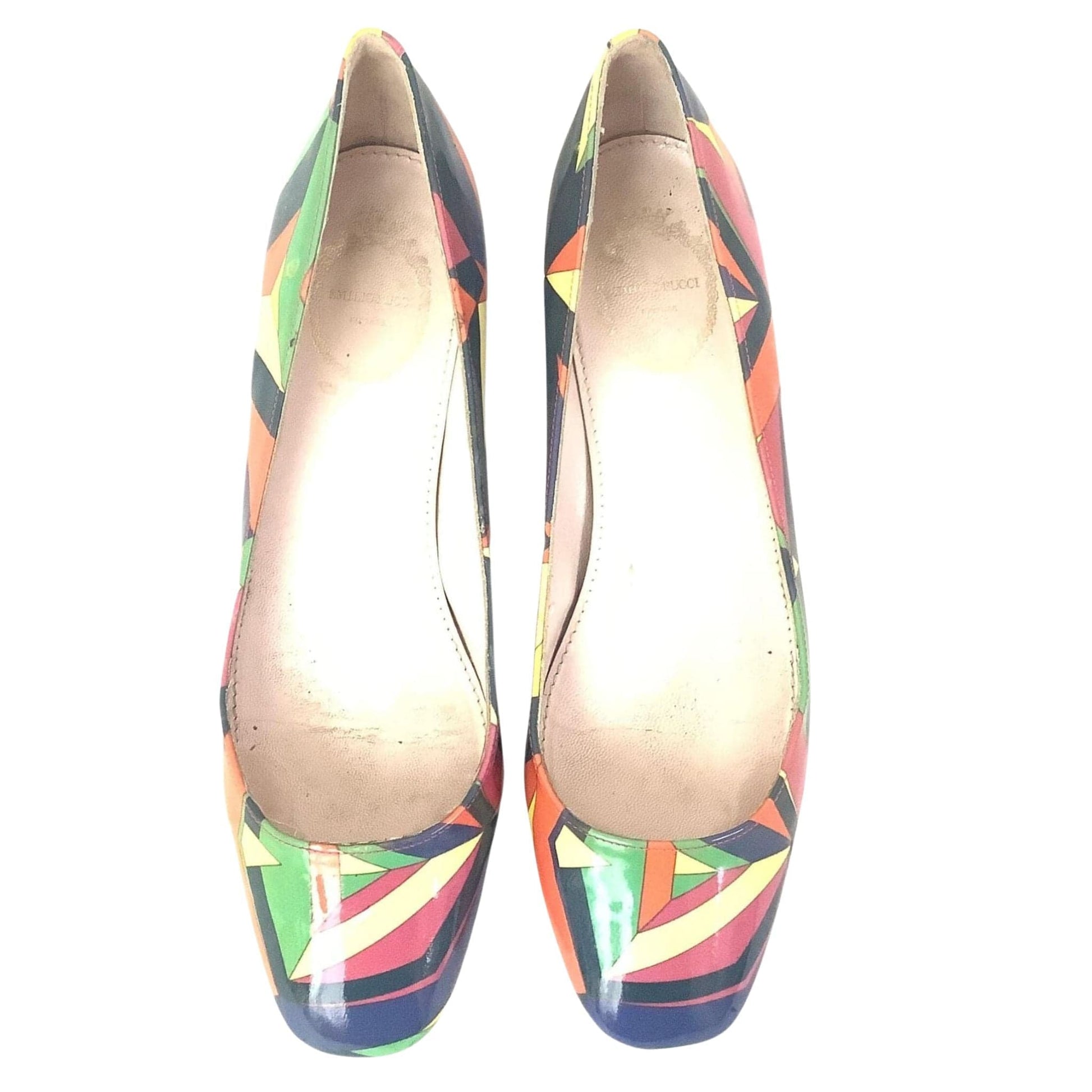 Emilio Pucci Flats 7.5 / Multi / Vintage 1990s