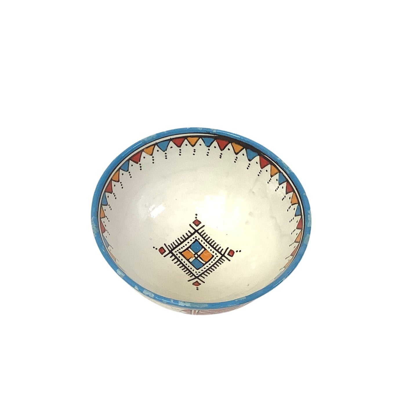 Ethnic Ceramic Bowl Multi / Ceramic / Vintage 1990s