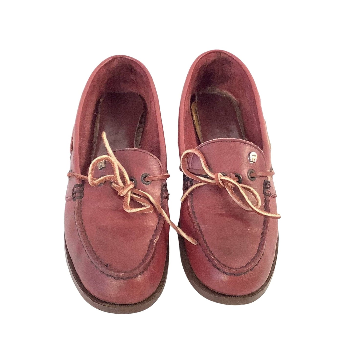 Etienne Aigner Boat Shoes 8.5 / Burgundy / Vintage 1970s