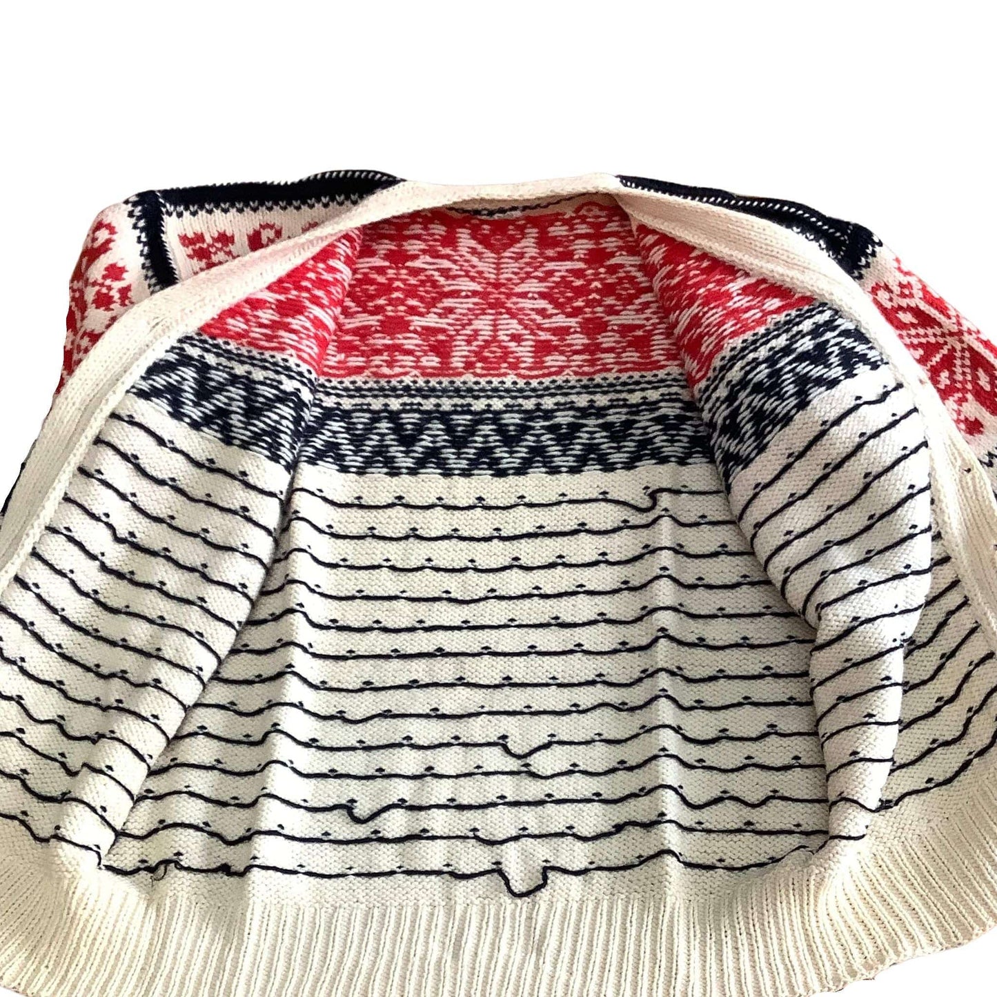 Fair Isle Sweater Small / Multi / Vintage 1950s