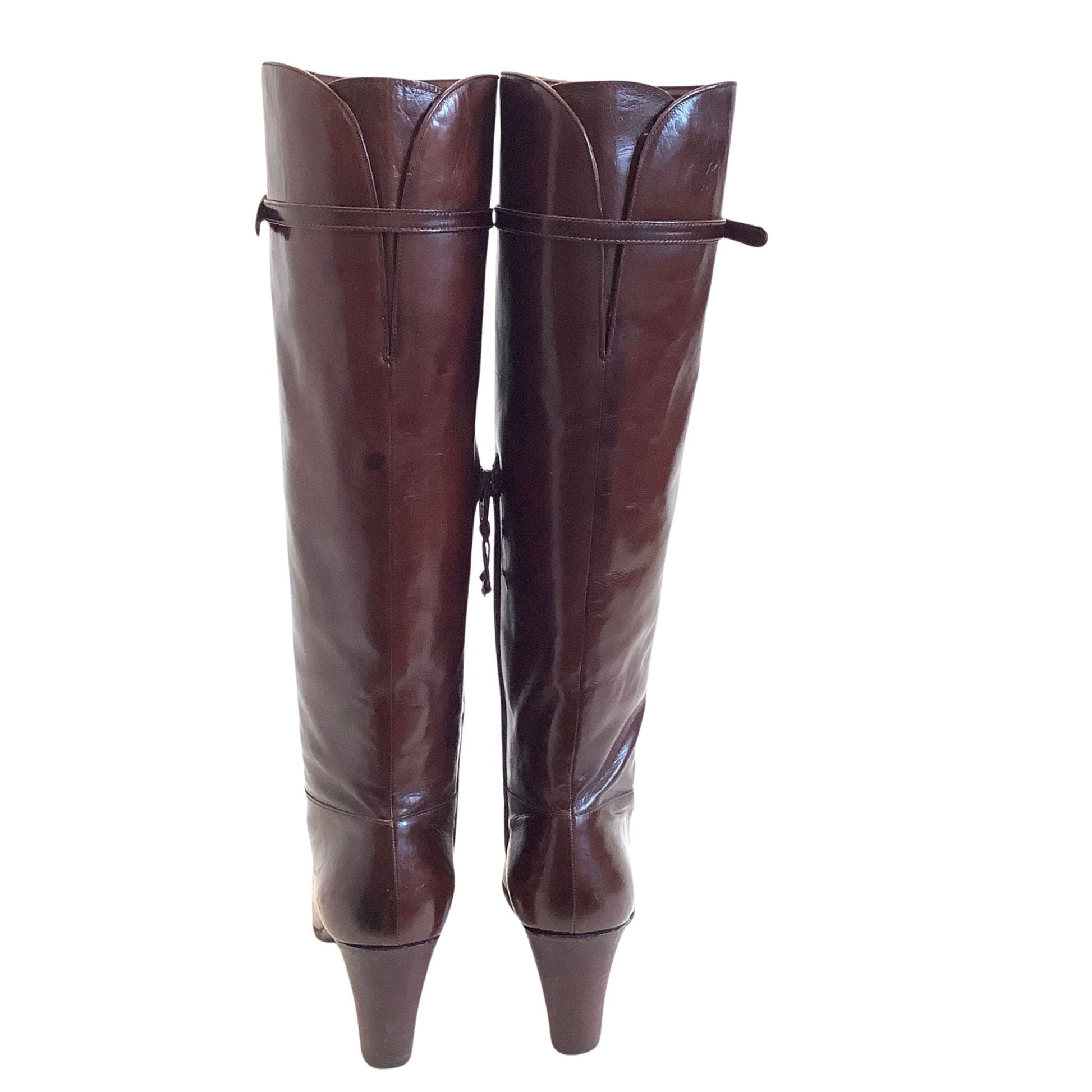 Ferragamo Brown Boots 7.5 / Brown / Vintage 1990s