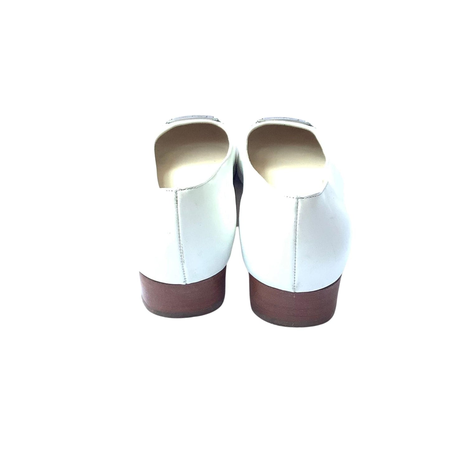 Ferragamo White Flats 7 / White / Y2K - Now