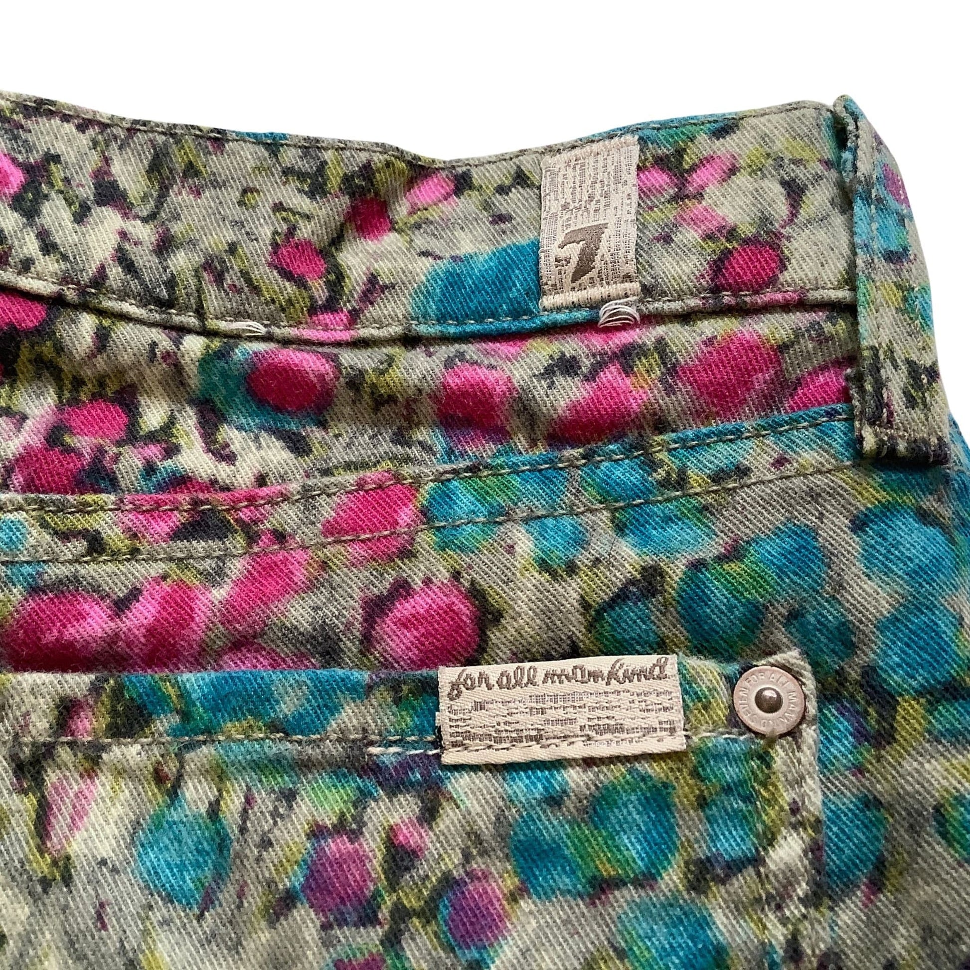 Floral Low Rise Jeans Small / Multi / Y2K - Now