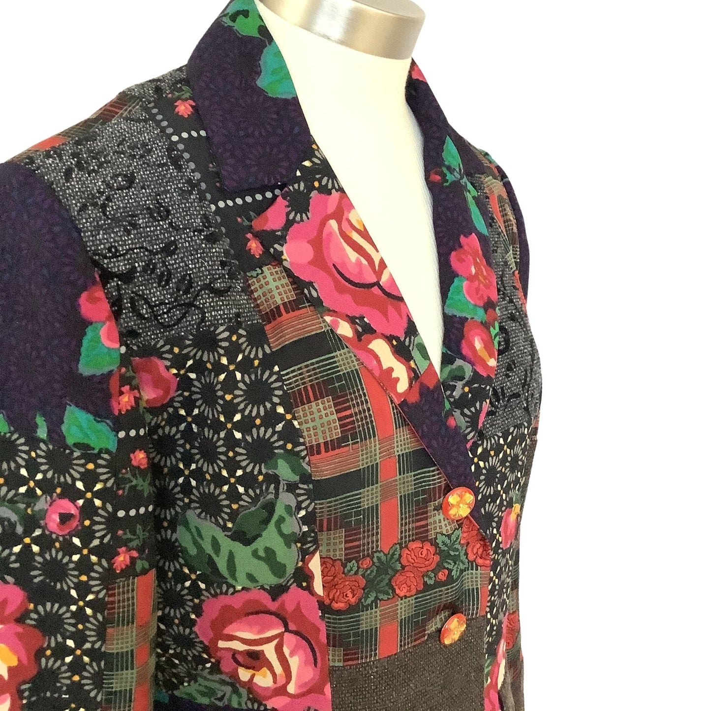 Floral Patchwork Blazer Small / Multi / Y2K - Now