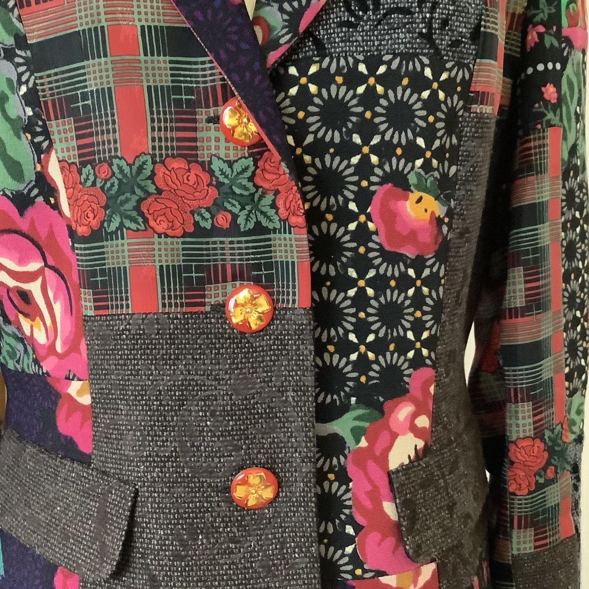 Floral Patchwork Blazer Small / Multi / Y2K - Now