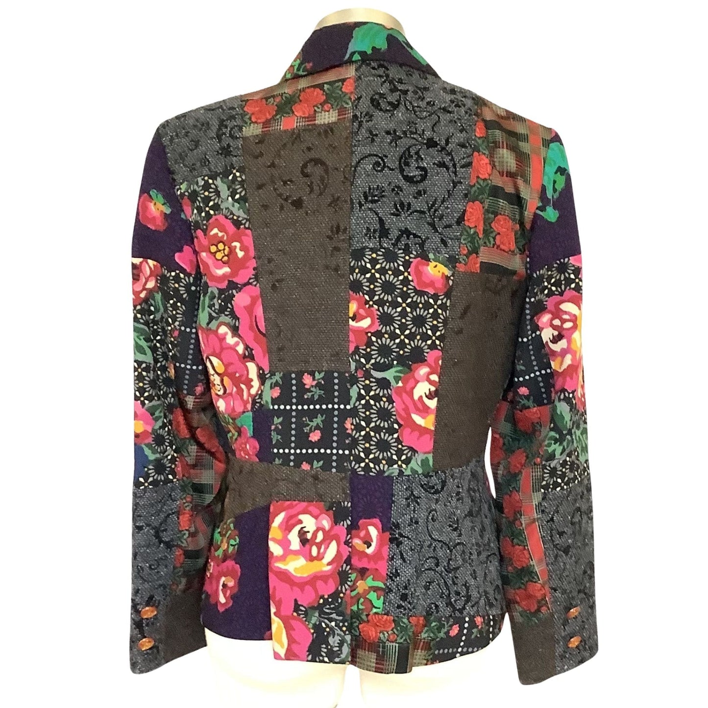 Floral Patchwork Blazer Small / Multi / Y2K - Now