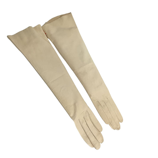 French Leather Gloves Small (S) / Beige / Gloves