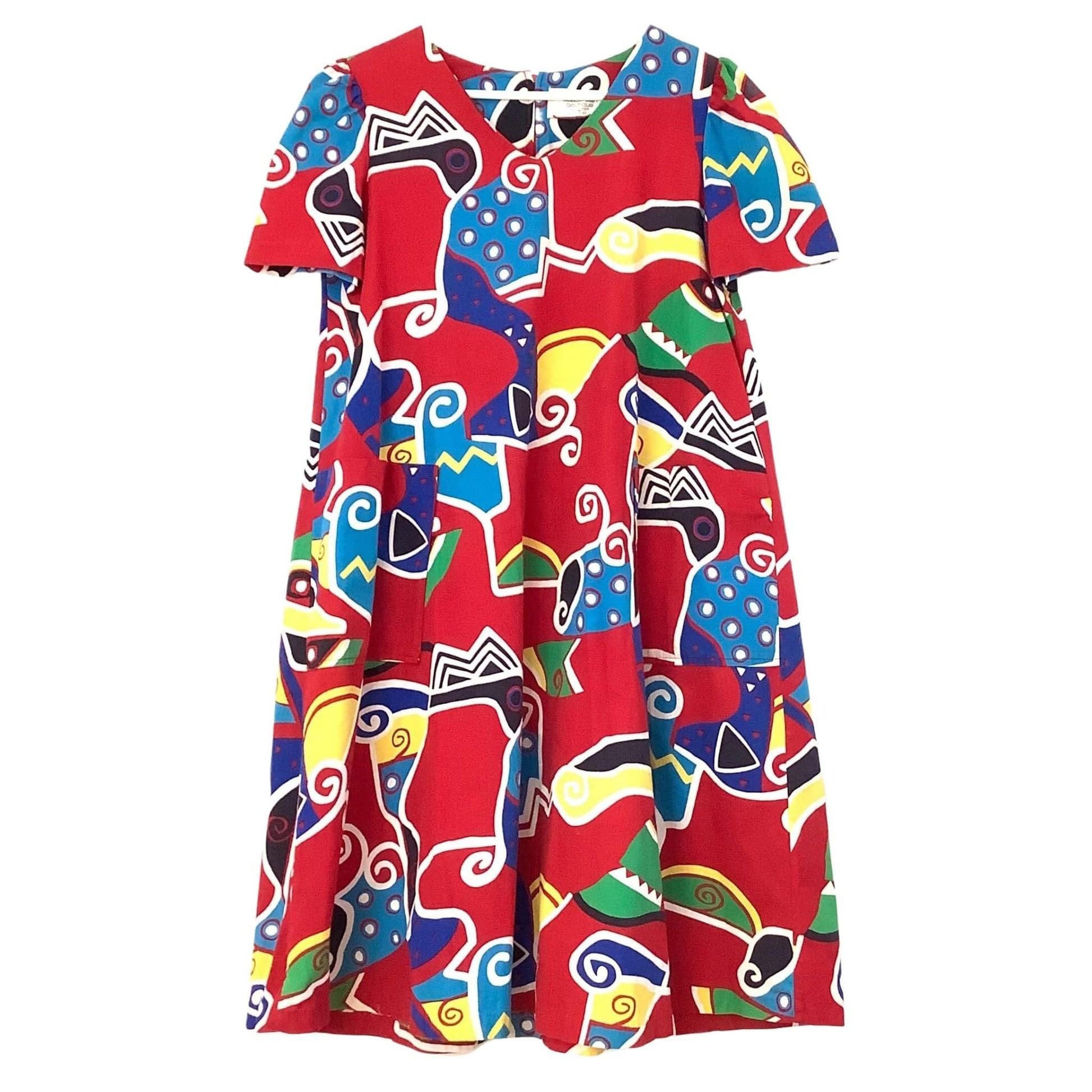 Funky Vintage Muumuu M/ Multicolor/ Artsy