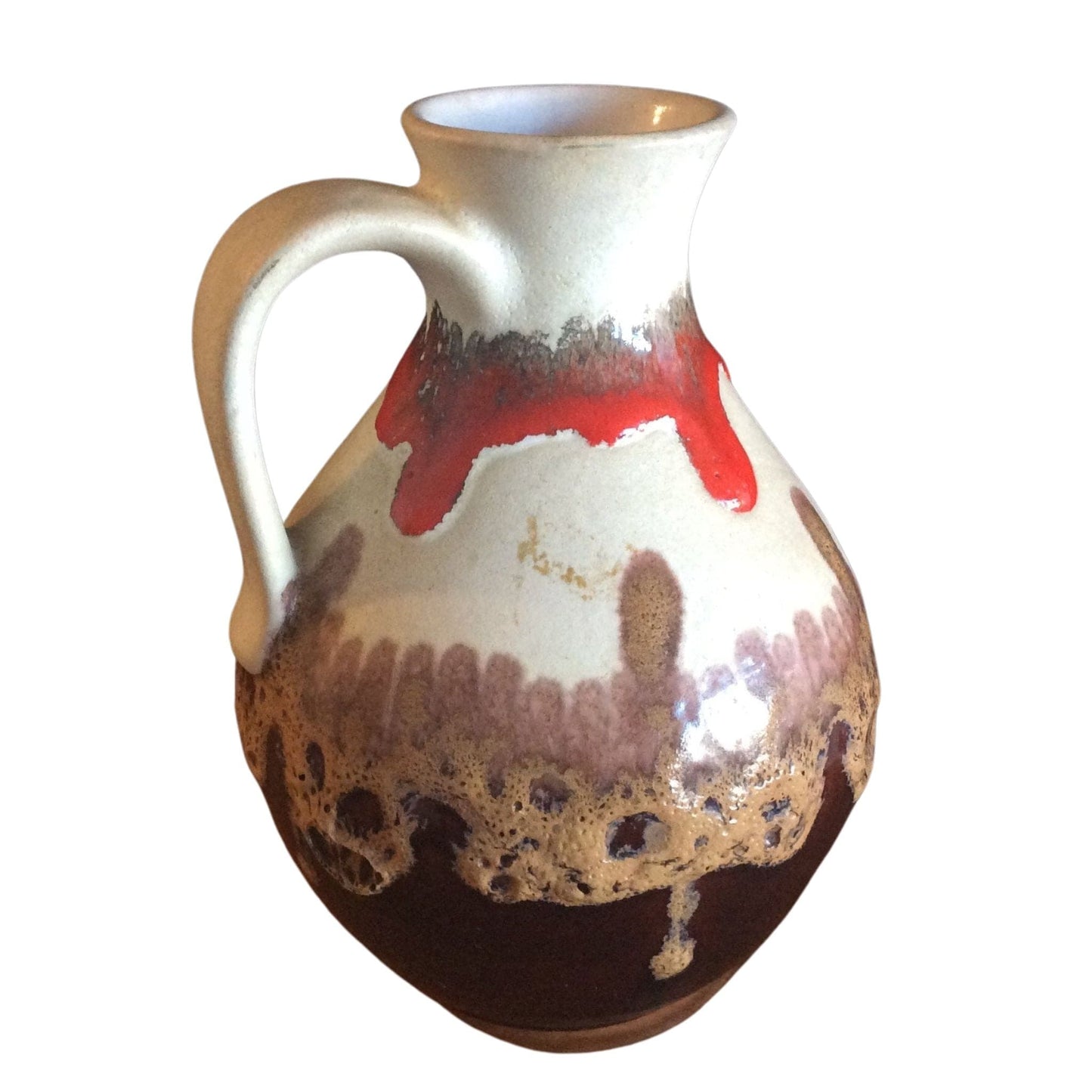 German Pottery Jug Multi / Pottery / Vintage 1950s