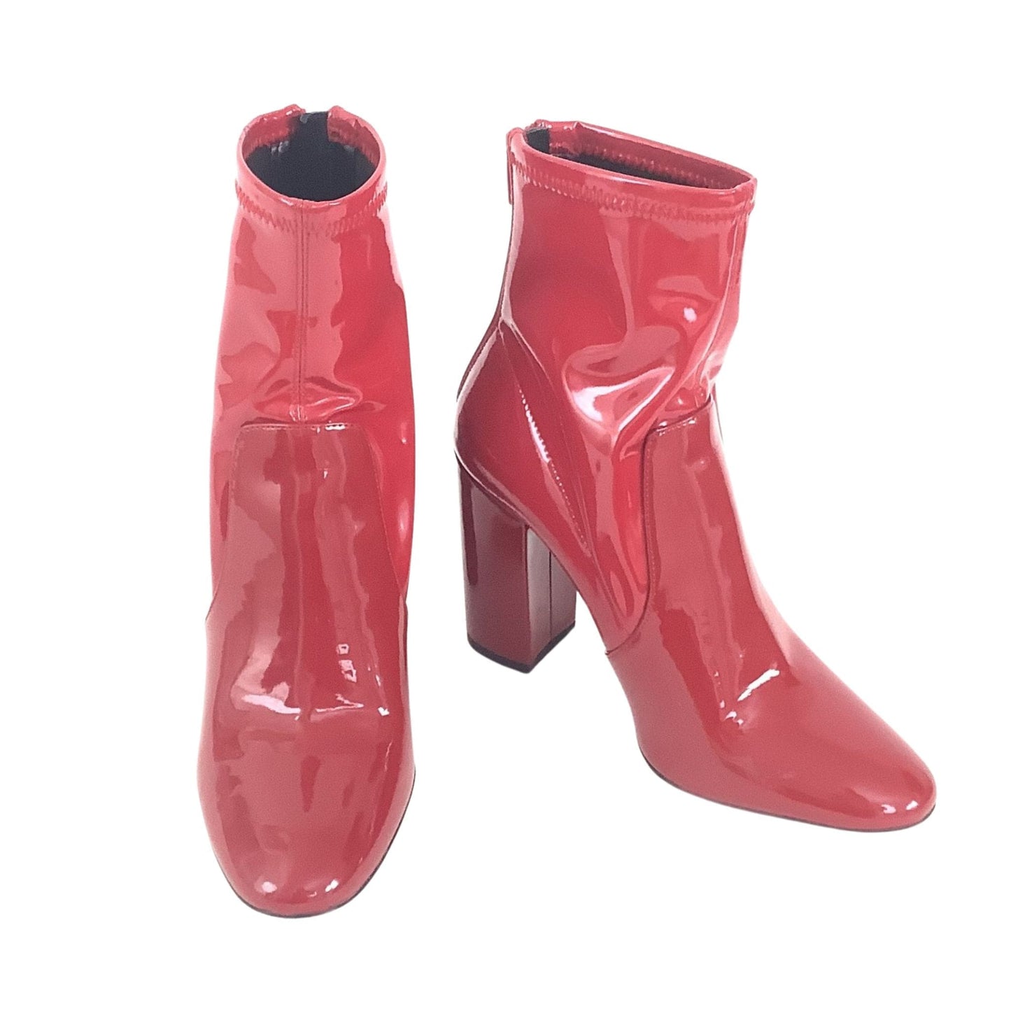 Glossy Red Booties 7 / Red / Classic