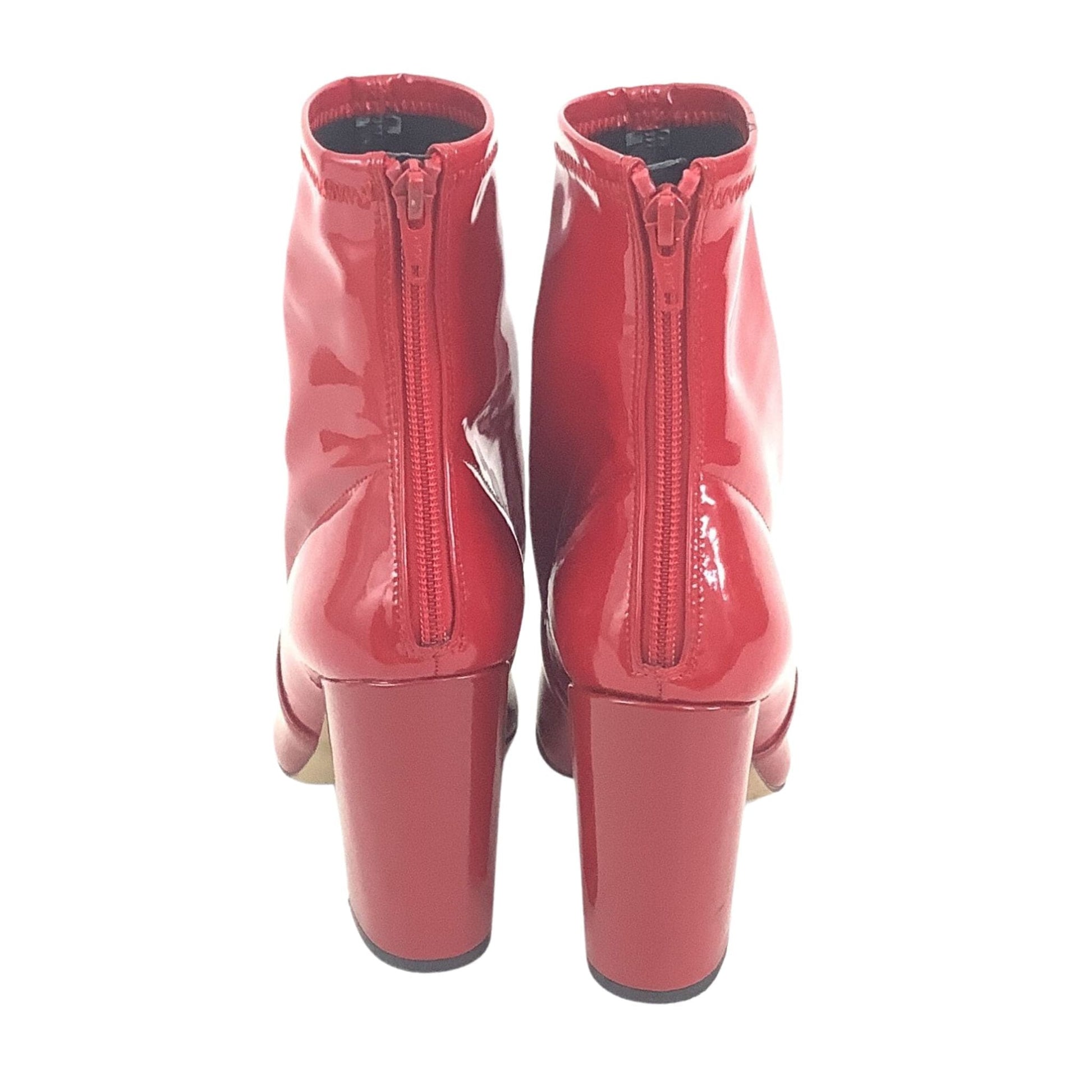 Glossy Red Booties 7 / Red / Classic