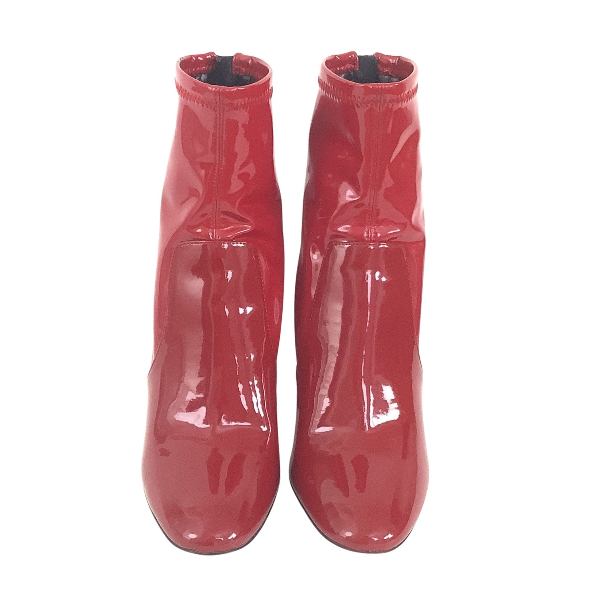 Glossy Red Booties 7 / Red / Classic