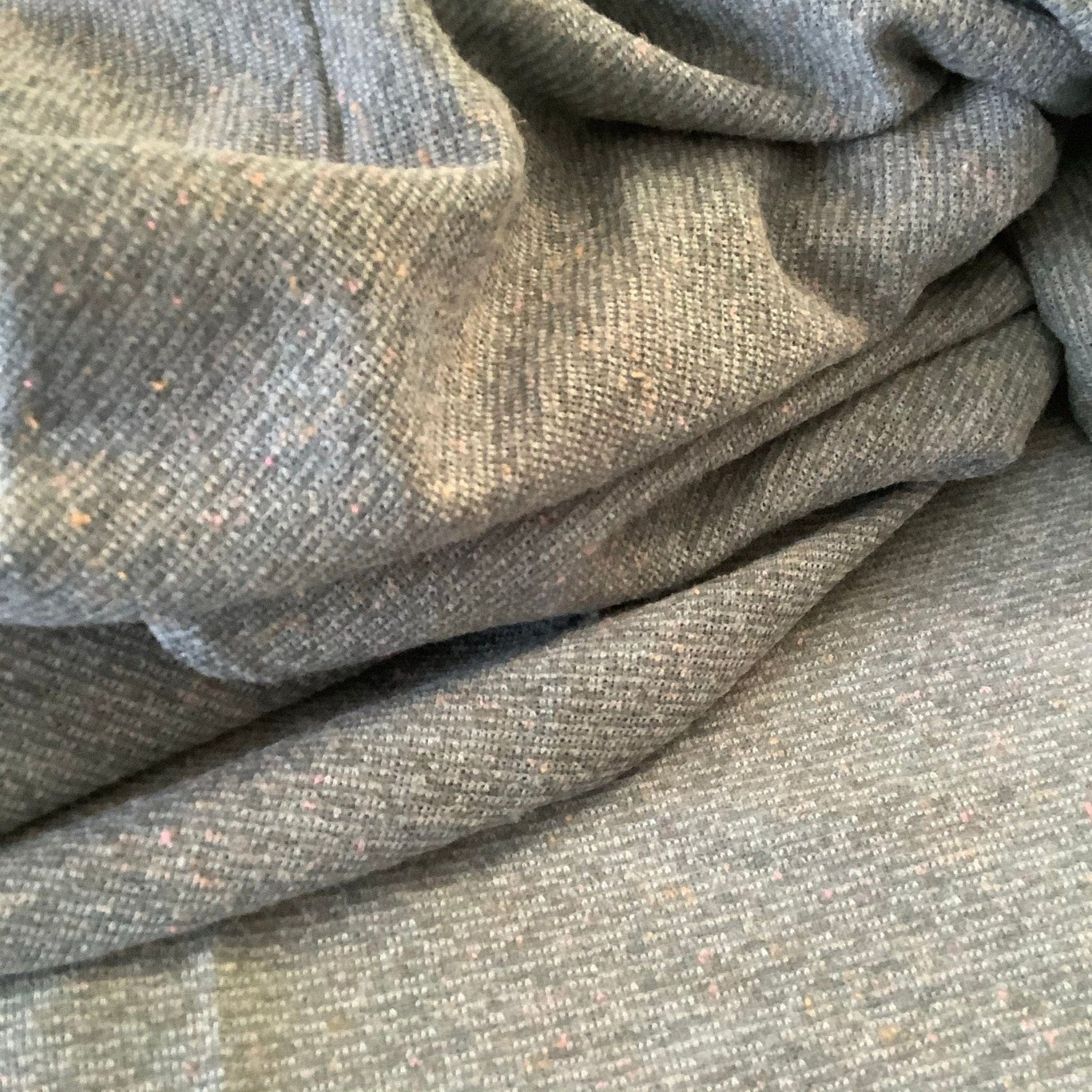Gray Polyester Fabric Grey / Polyester / Vintage 1970s