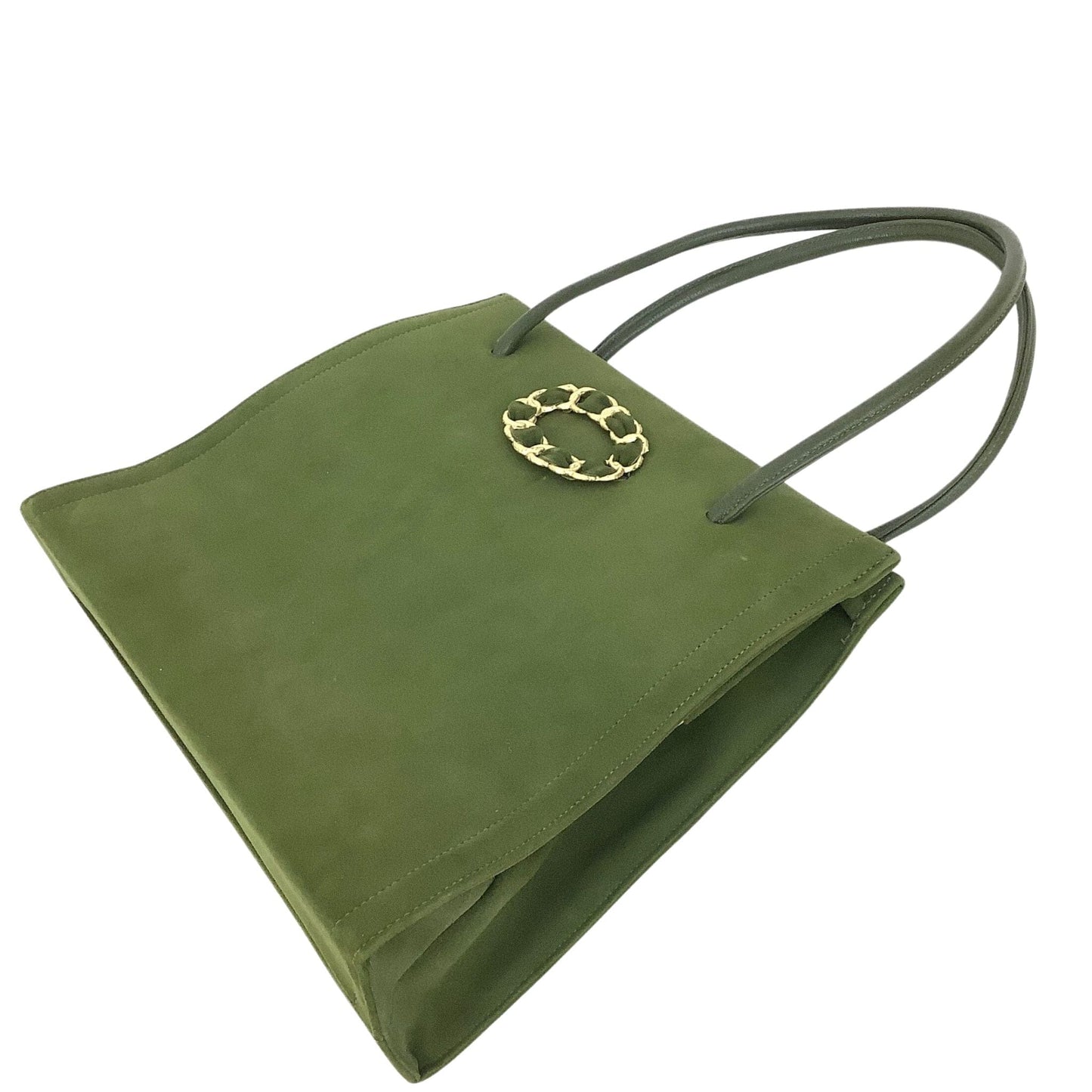 Green Suede Purse Green / Leather / Vintage 1960s