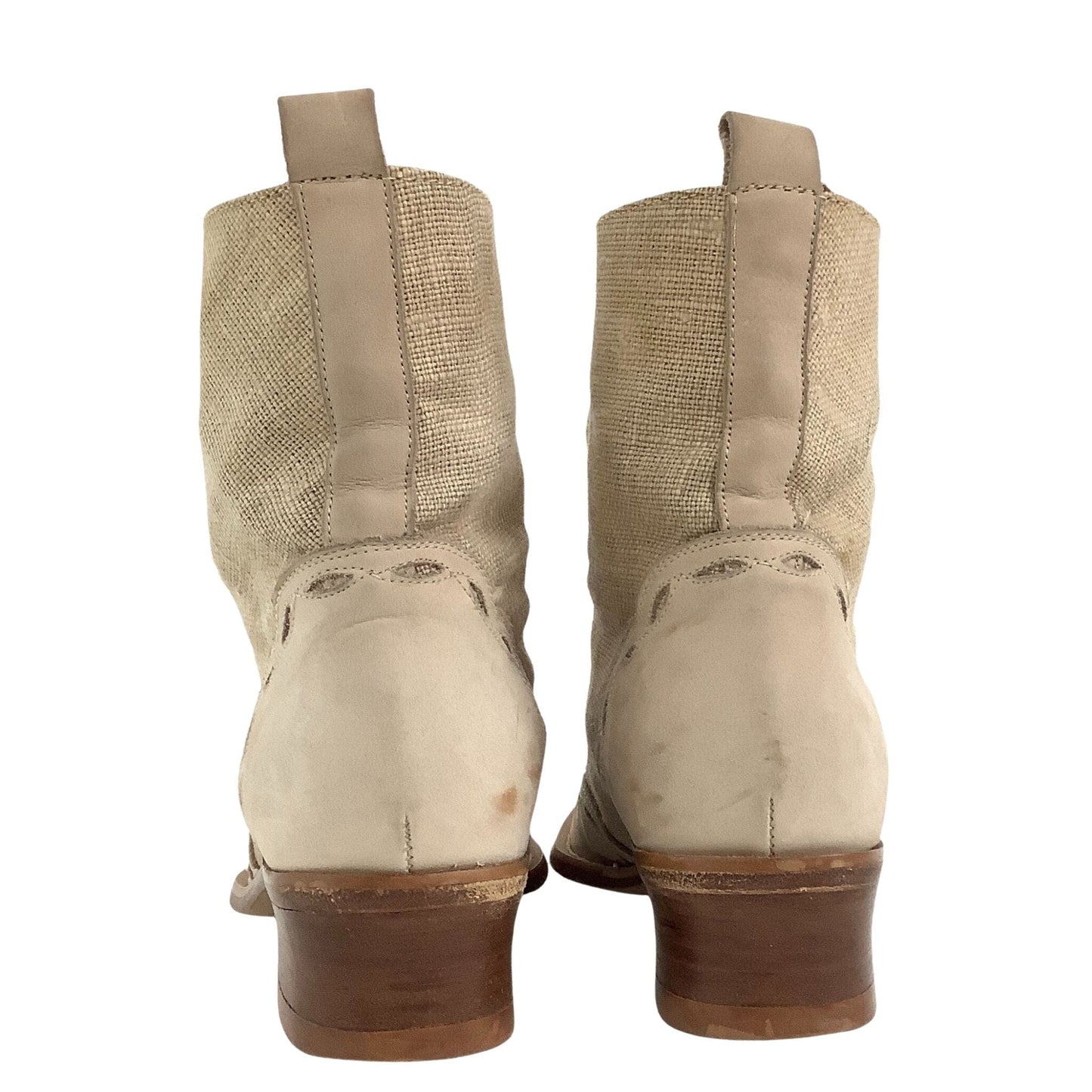 Guess Lace-up Booties 7.5 / Beige / Vintage 1990s