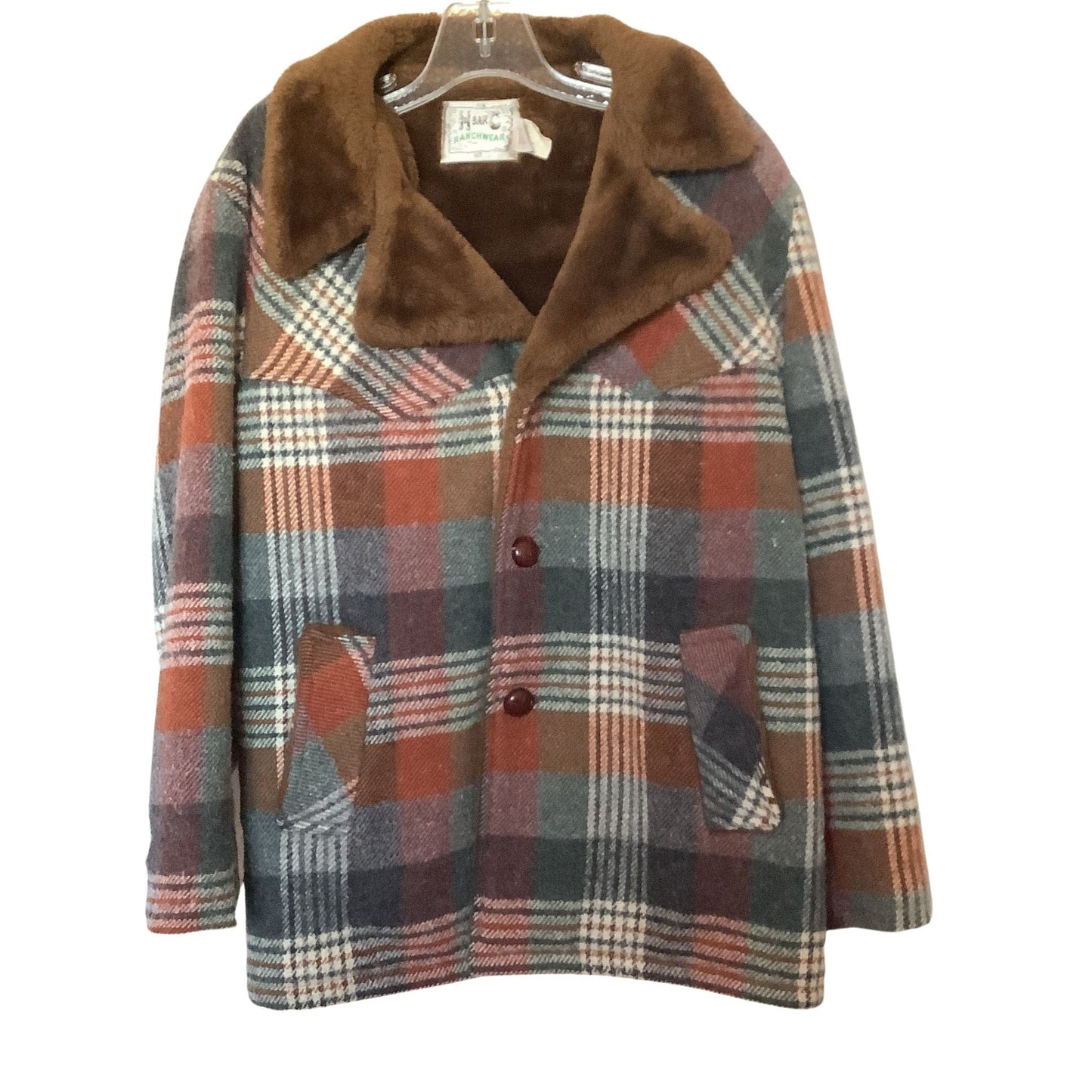 H-Bar-C Wool Jacket Small / Multicolor / Western