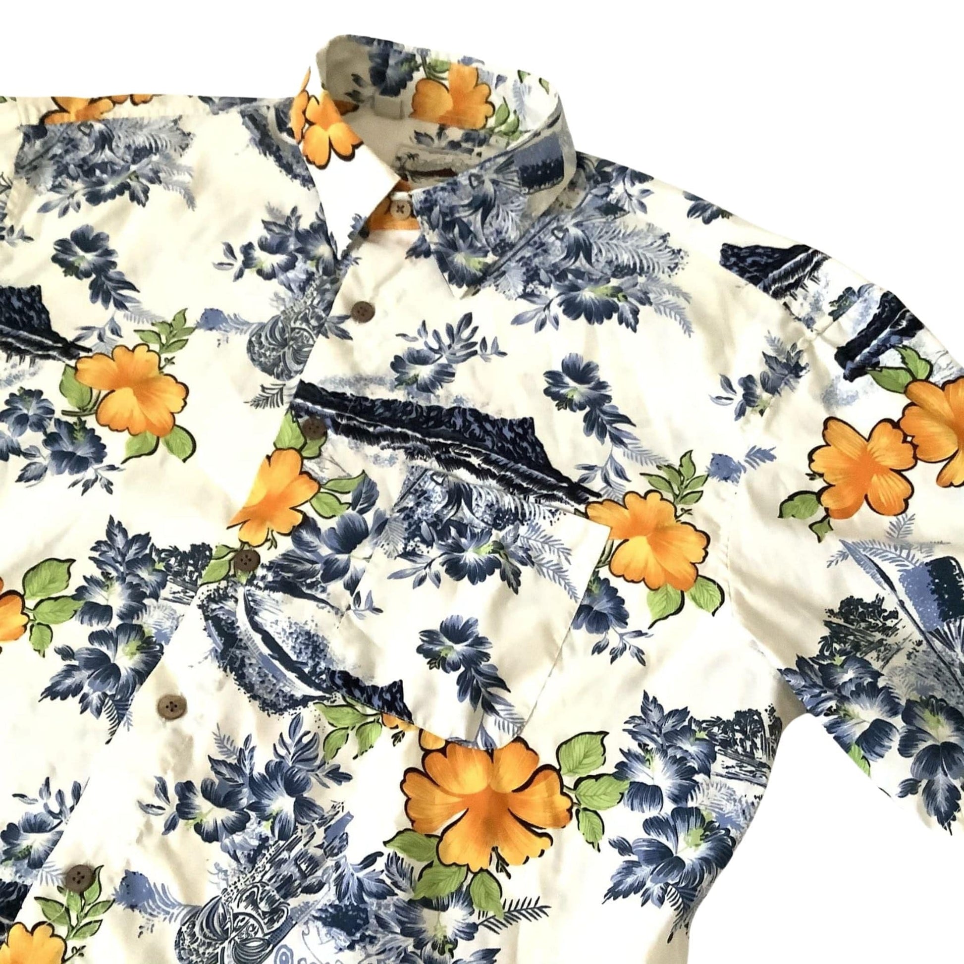 Hawaiian Vintage Shirt Large / Polyester / Hawaiian