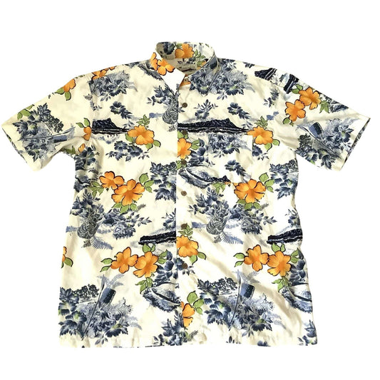 Hawaiian Vintage Shirt Large / Polyester / Hawaiian