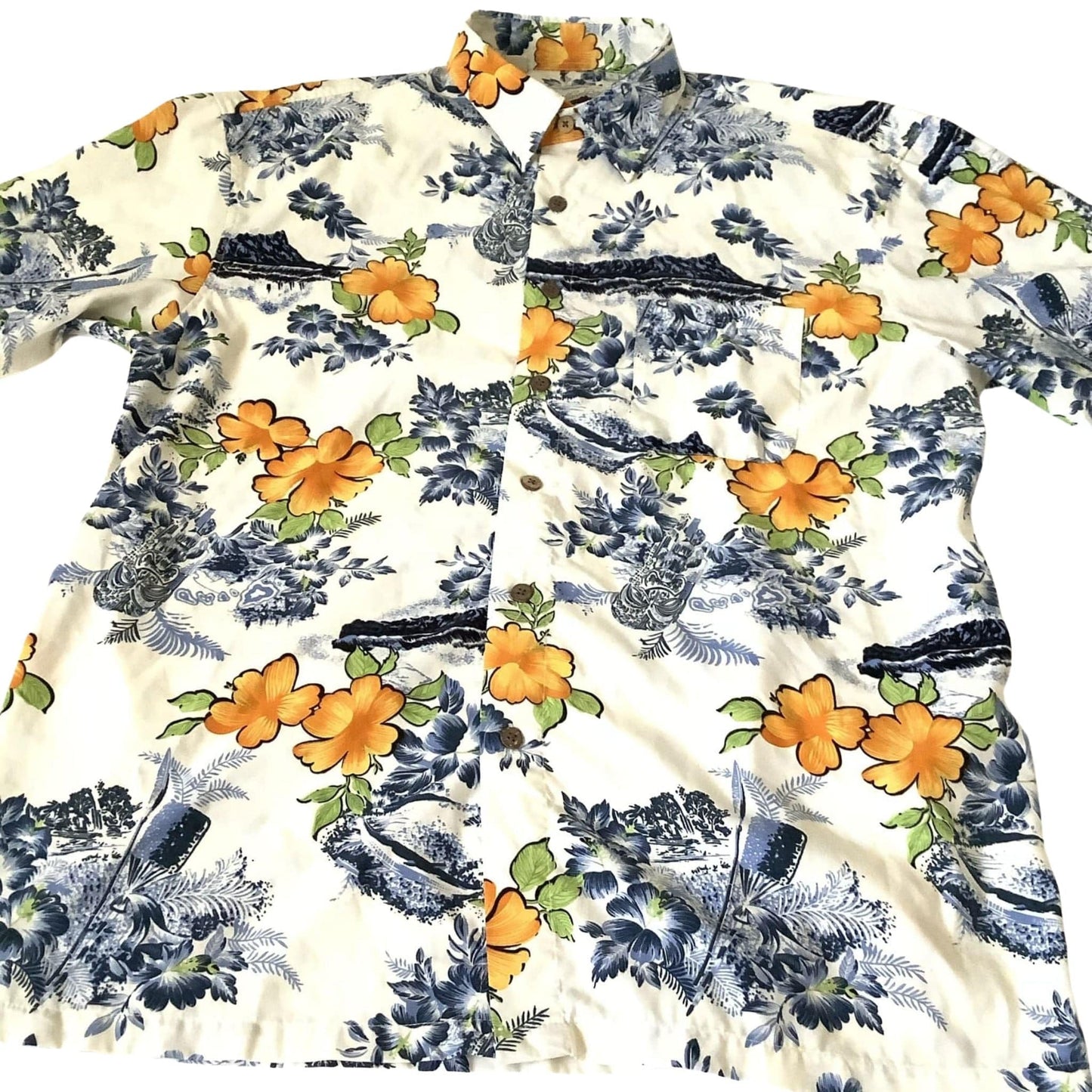 Hawaiian Vintage Shirt Large / Polyester / Hawaiian