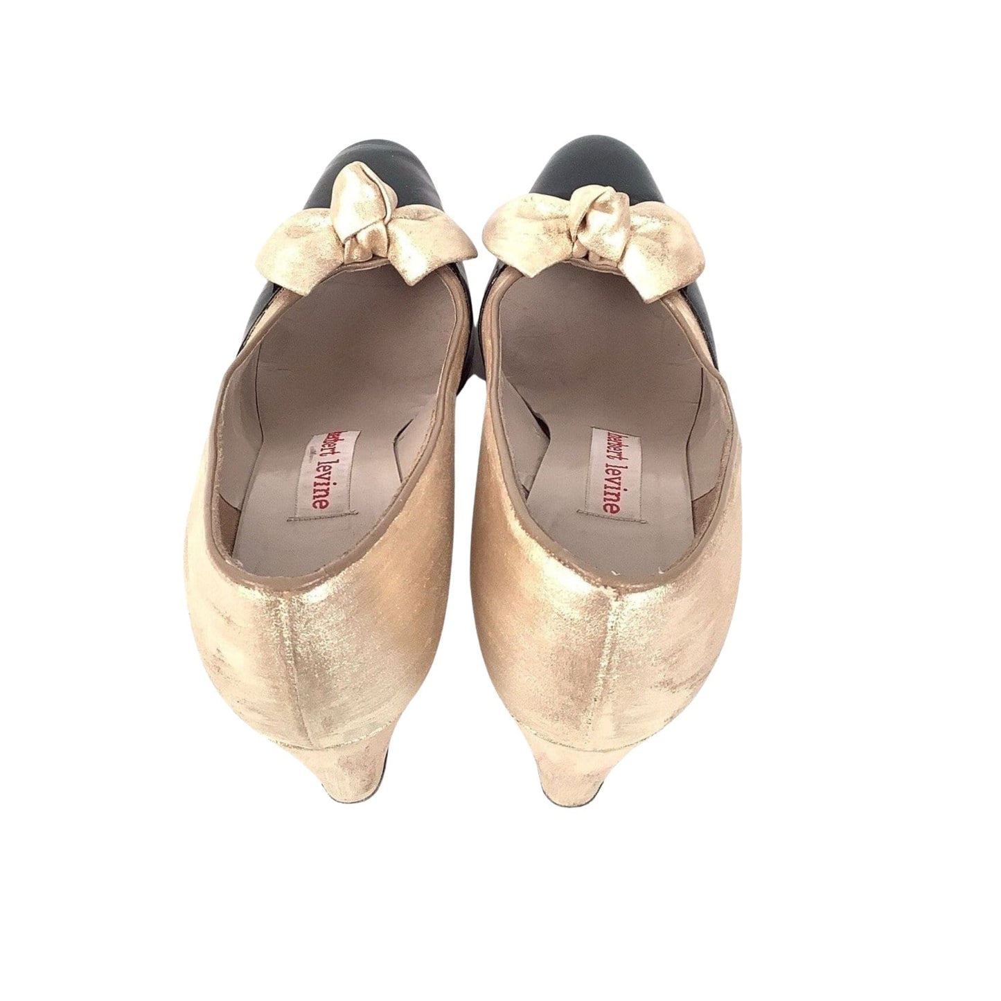 Herbert Levine Gold Shoes 7.5 / Multi / Vintage 1950s